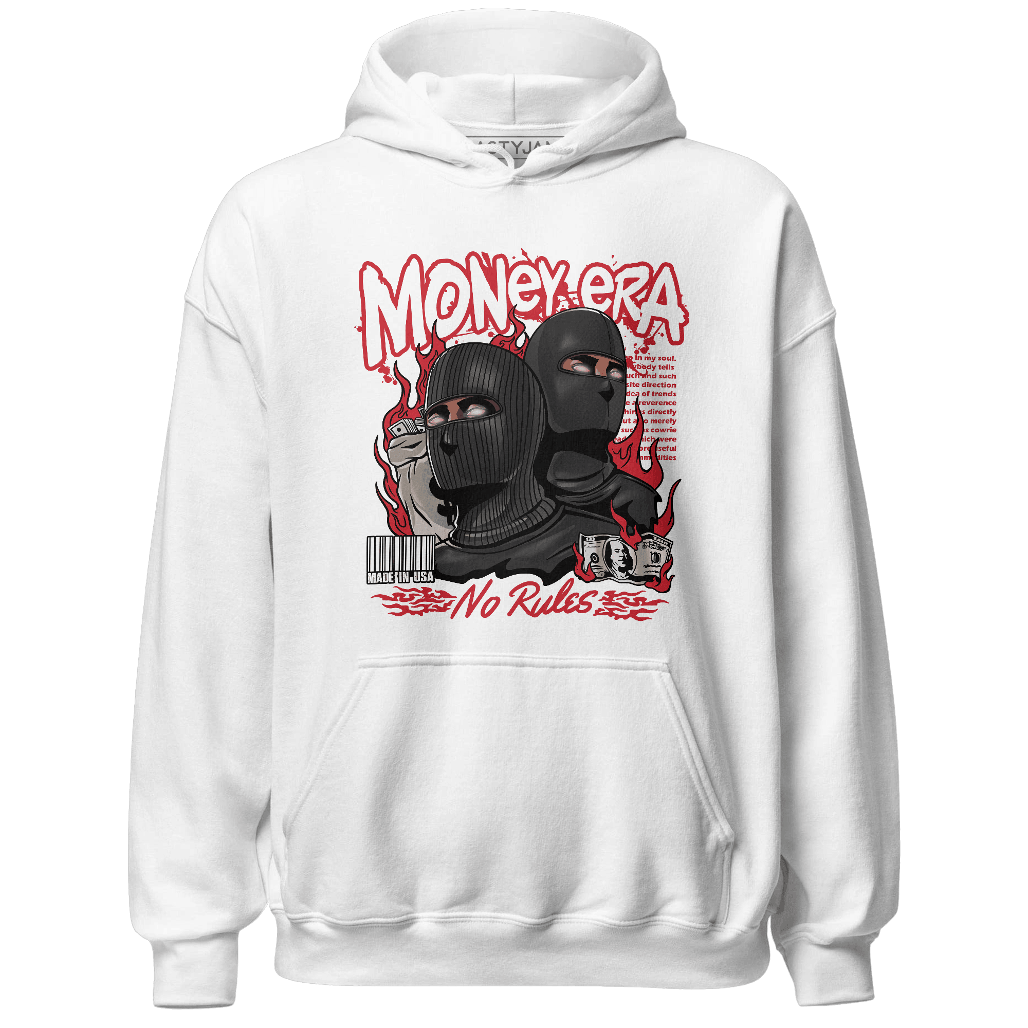Jumman Jack University Red Hoodie Match Money Era - NastyJamz