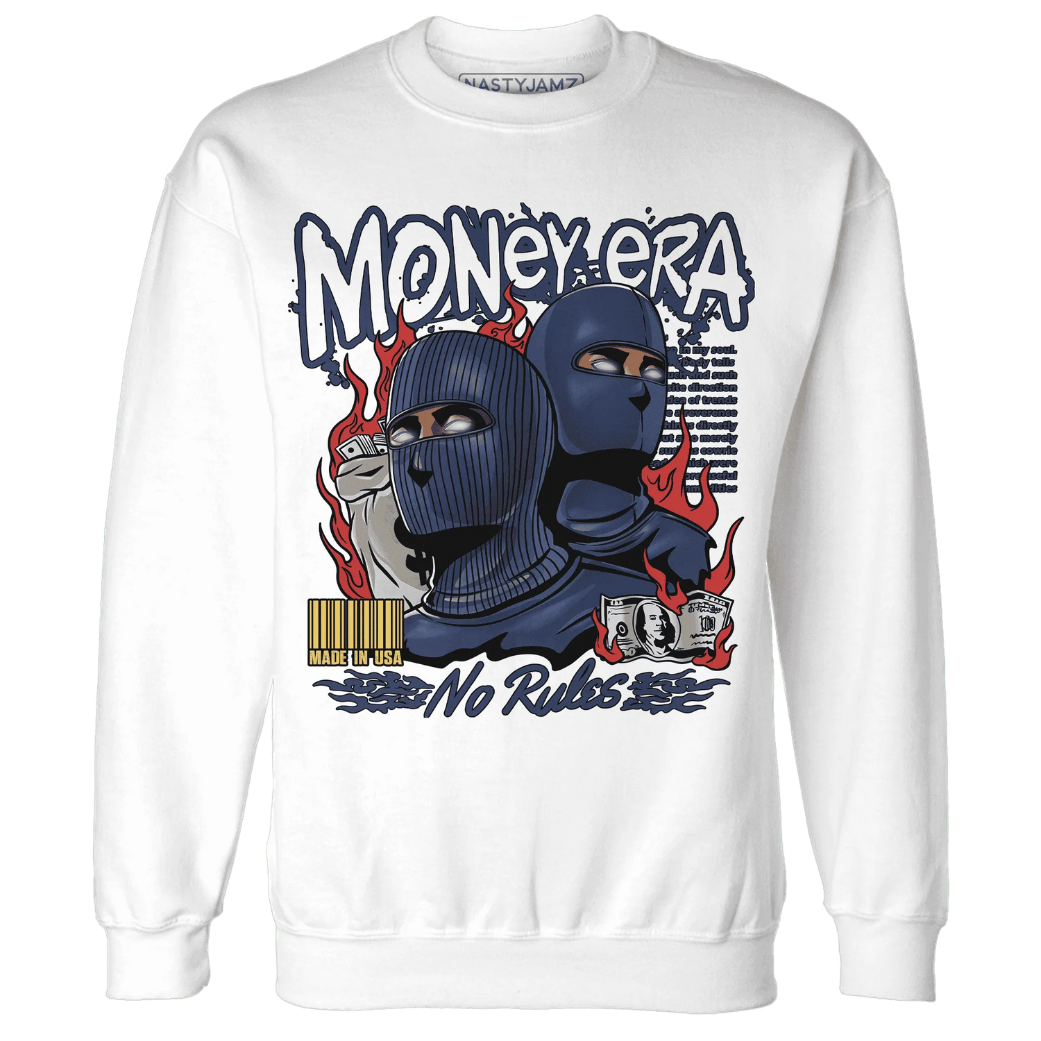 VaporMax-Air-Plus-Midnight-Navy-Gold-Black-NastyJamz-Sweatshirt-Match-Money-Era