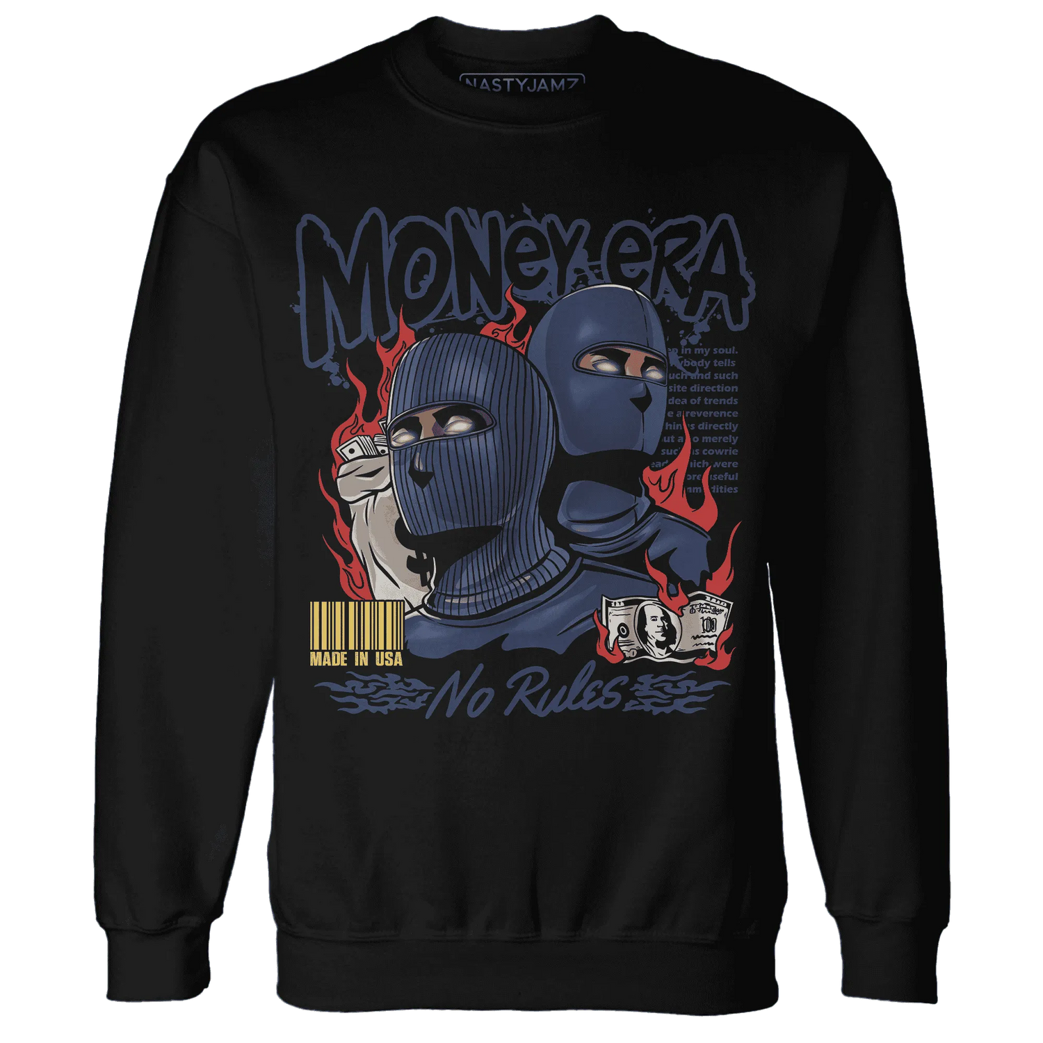 VaporMax-Air-Plus-Midnight-Navy-Gold-Black-NastyJamz-Sweatshirt-Match-Money-Era