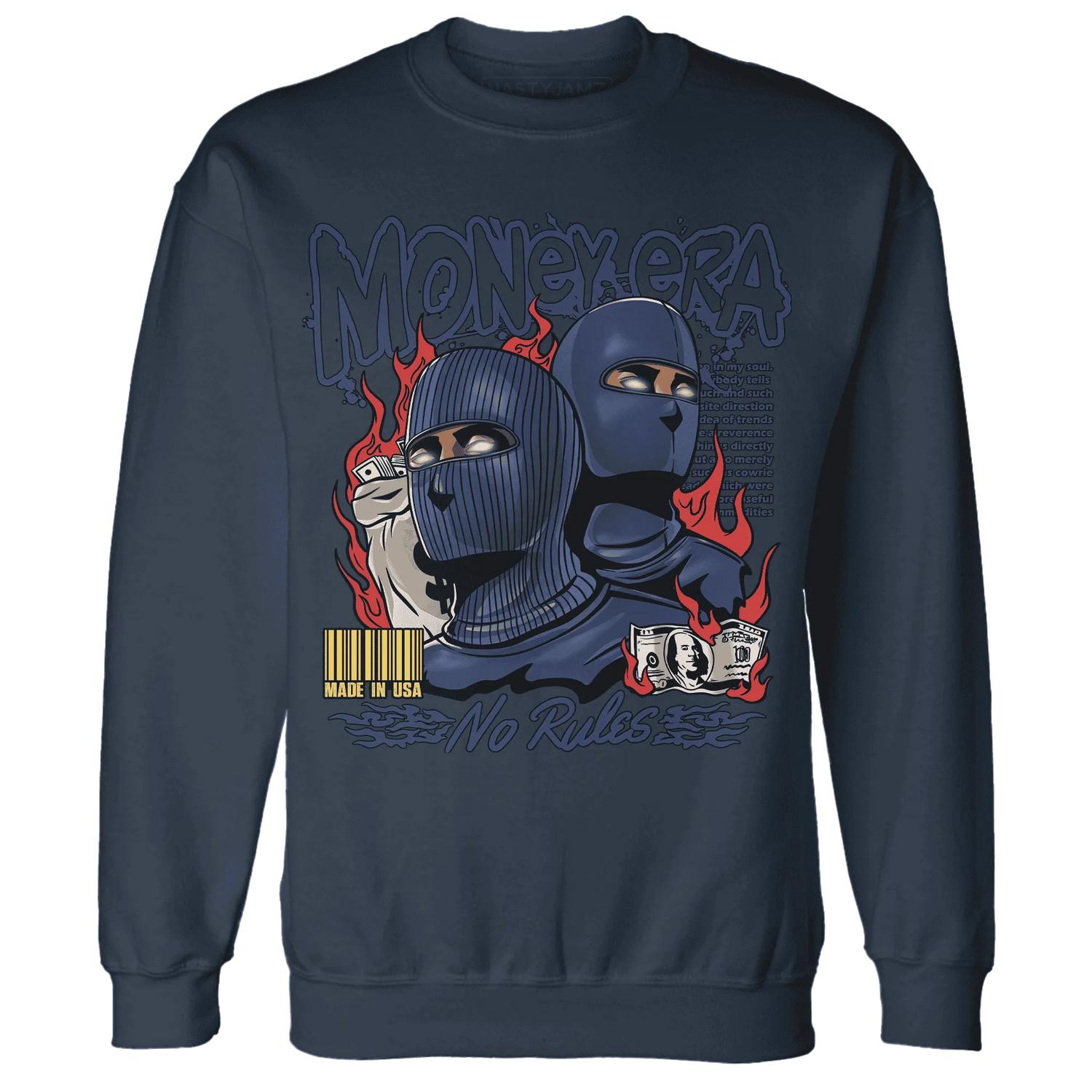 VaporMax-Air-Plus-Midnight-Navy-Gold-Black-NastyJamz-Sweatshirt-Match-Money-Era