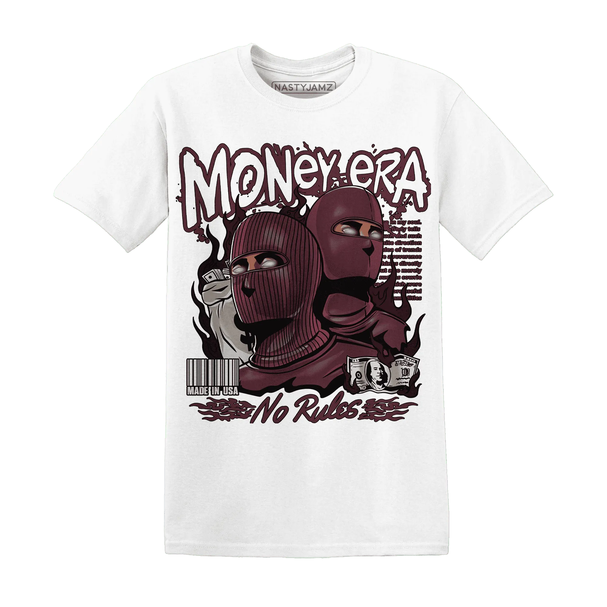 NastyJamz-VaporMax-Night-Maron-Burgundy-T-Shirt-Match-Money-Era