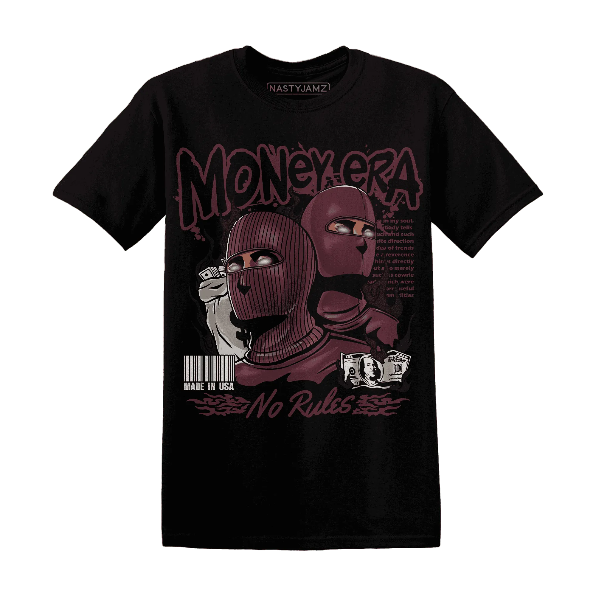 NastyJamz-VaporMax-Night-Maron-Burgundy-T-Shirt-Match-Money-Era