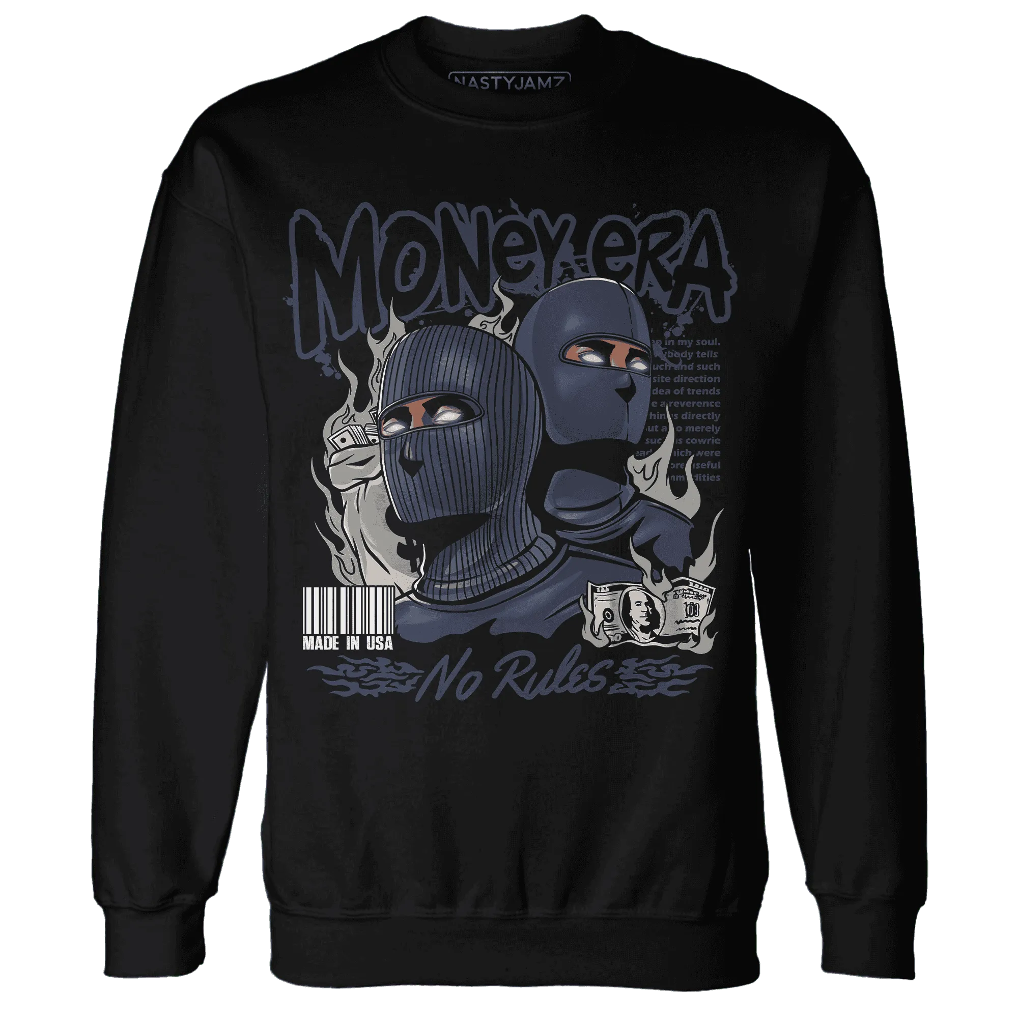 VaporMax-Plus-Midnight-Navy-White-Metallic-Silver-NastyJamz-Sweatshirt-Match-Money-Era
