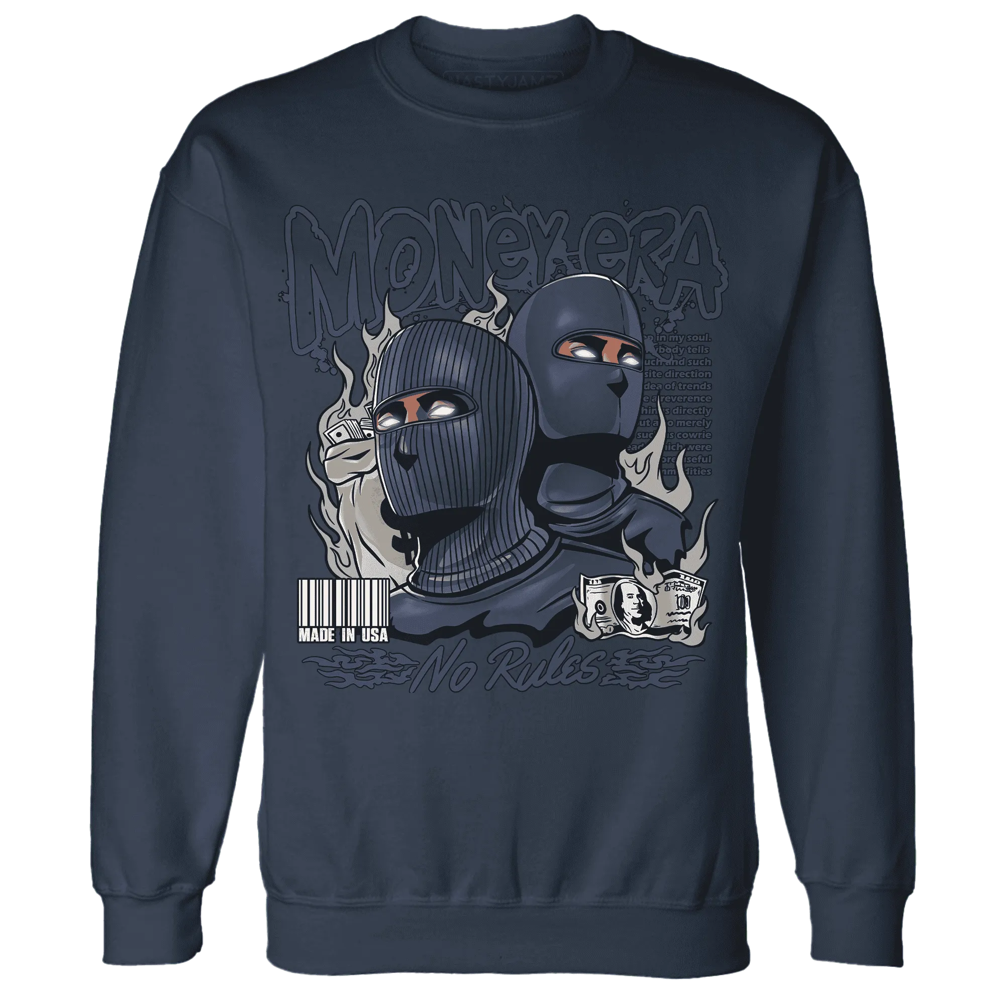 VaporMax-Plus-Midnight-Navy-White-Metallic-Silver-NastyJamz-Sweatshirt-Match-Money-Era