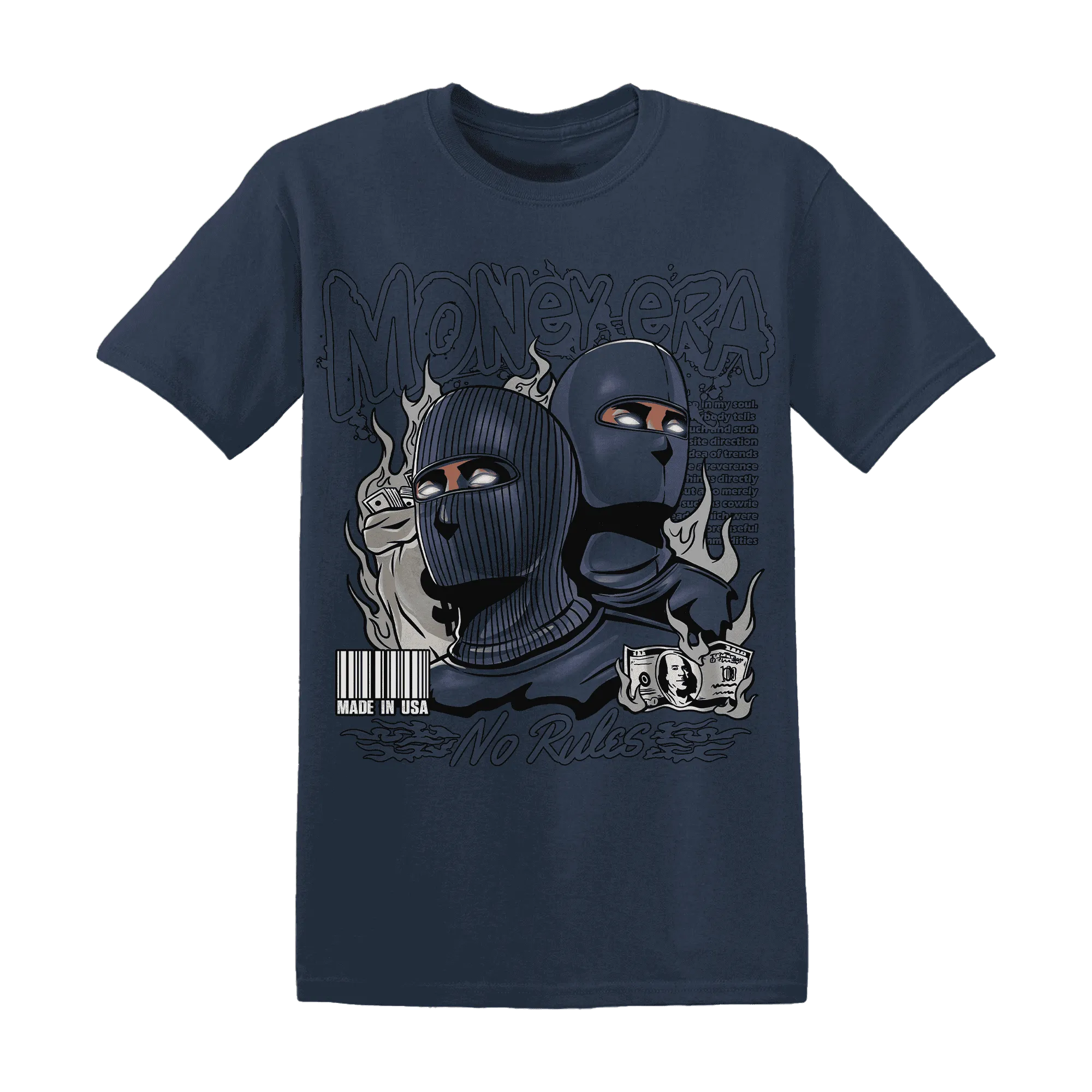 VaporMax-Plus-Midnight-Navy-White-Metallic-Silver-NastyJamz-T-Shirt-Match-Money-Era