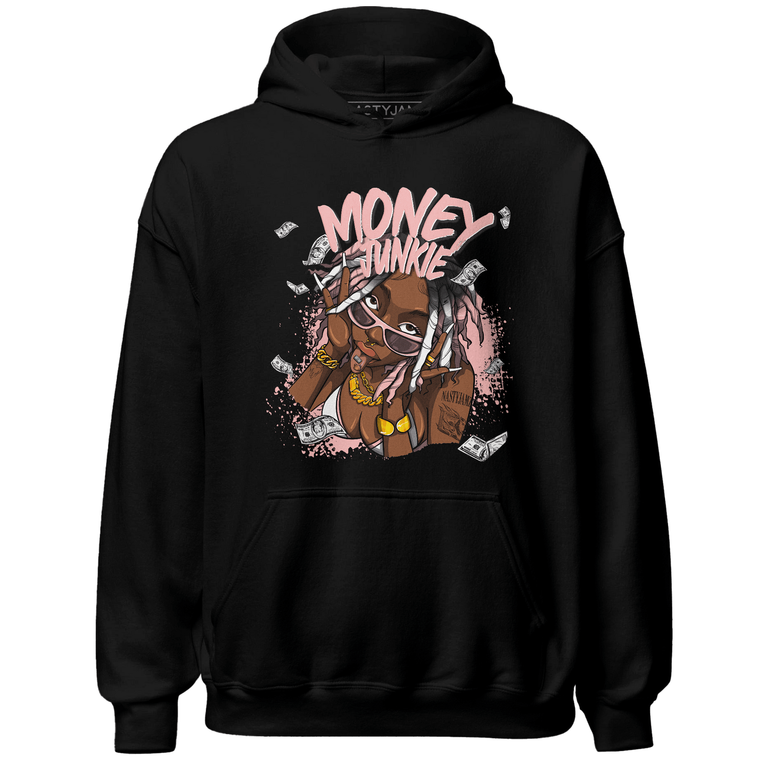 Low Legend Pink 11s Hoodie Match Money Junkie - NastyJamz