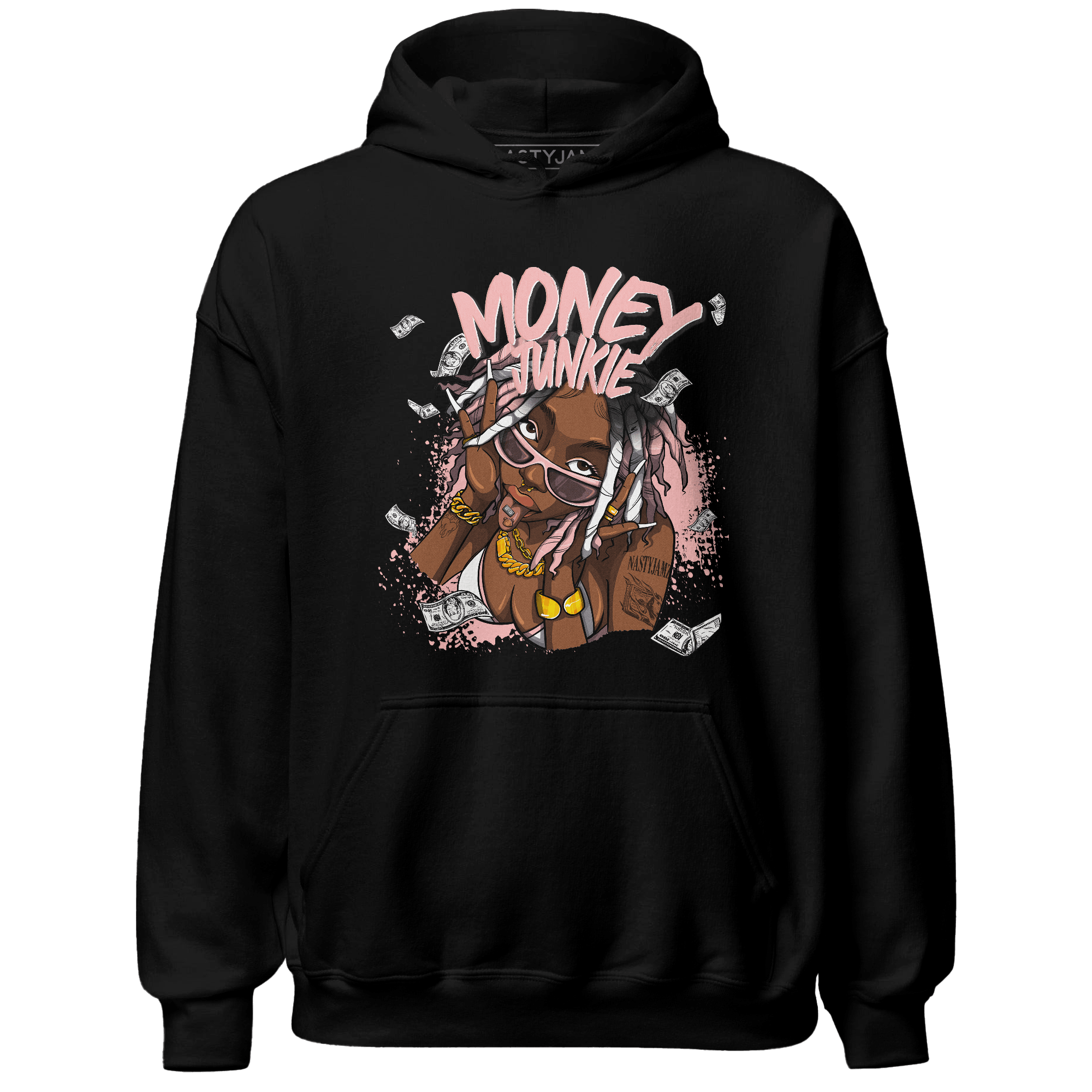 Low Legend Pink 11s Hoodie Match Money Junkie - NastyJamz