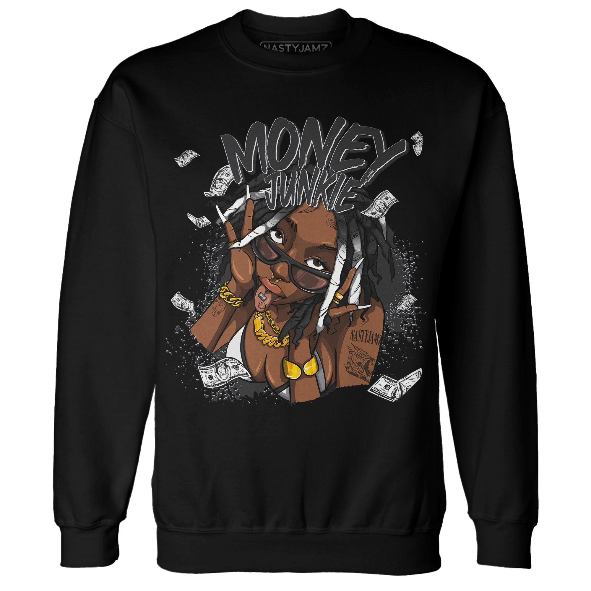 Low Space Jamz 11s Sweatshirt Match Money Junkie - NastyJamz