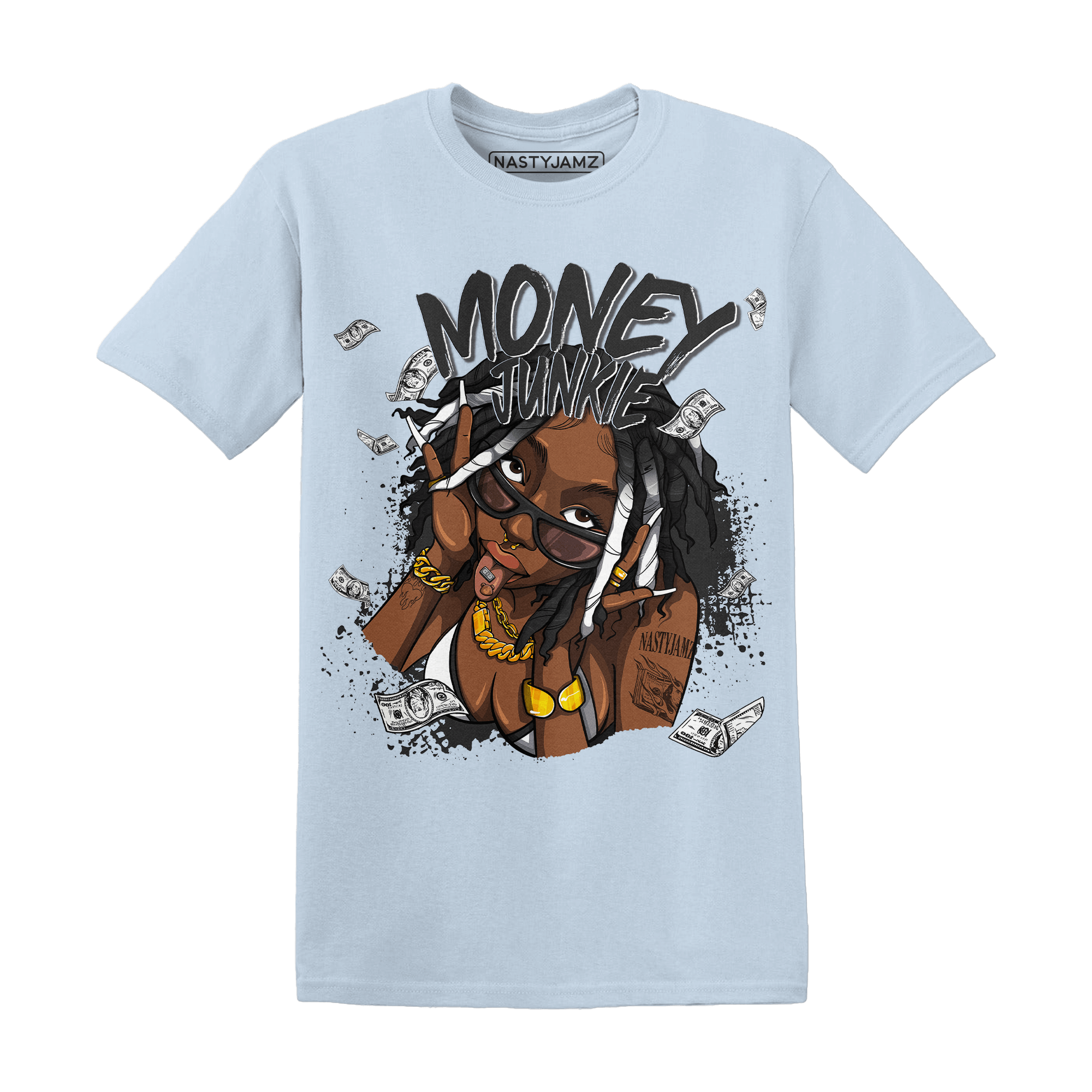 Low Space Jamz 11s T Shirt Match Money Junkie - NastyJamz