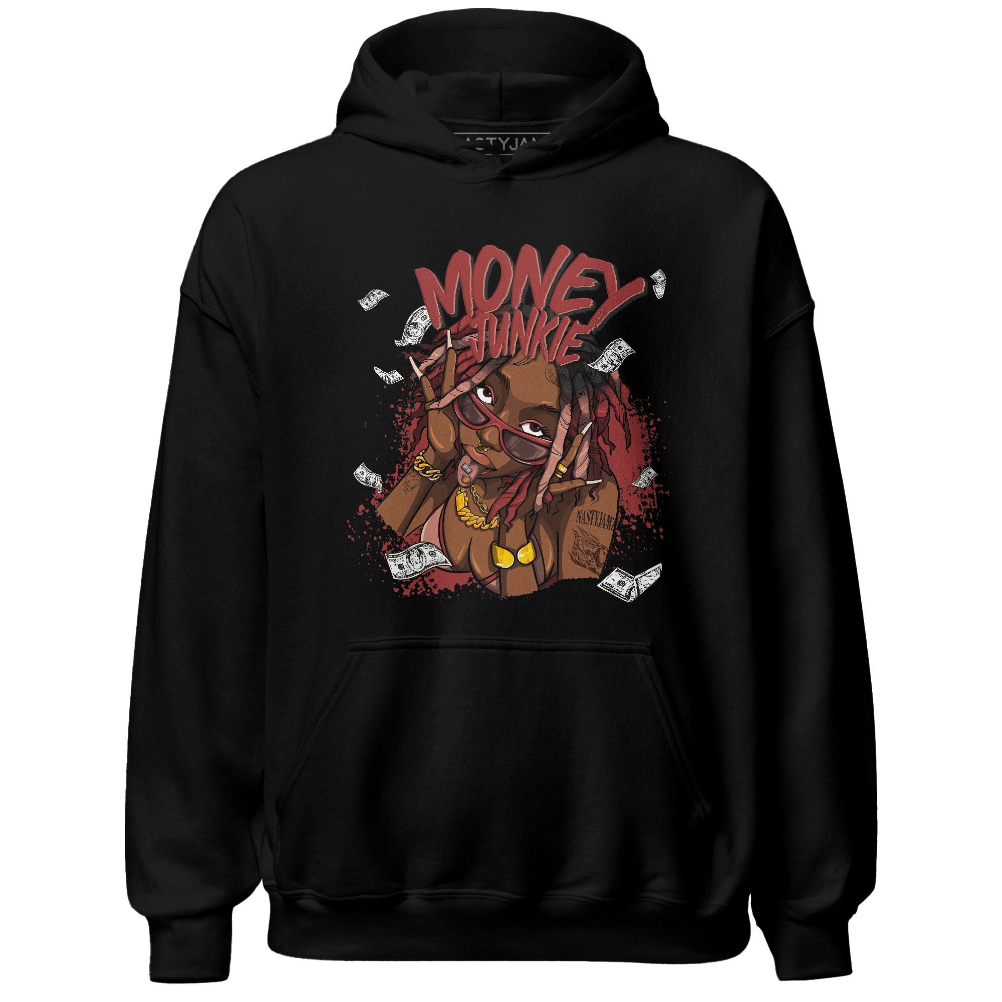 Dune Red 13s Hoodie Match Money Junkie - NastyJamz