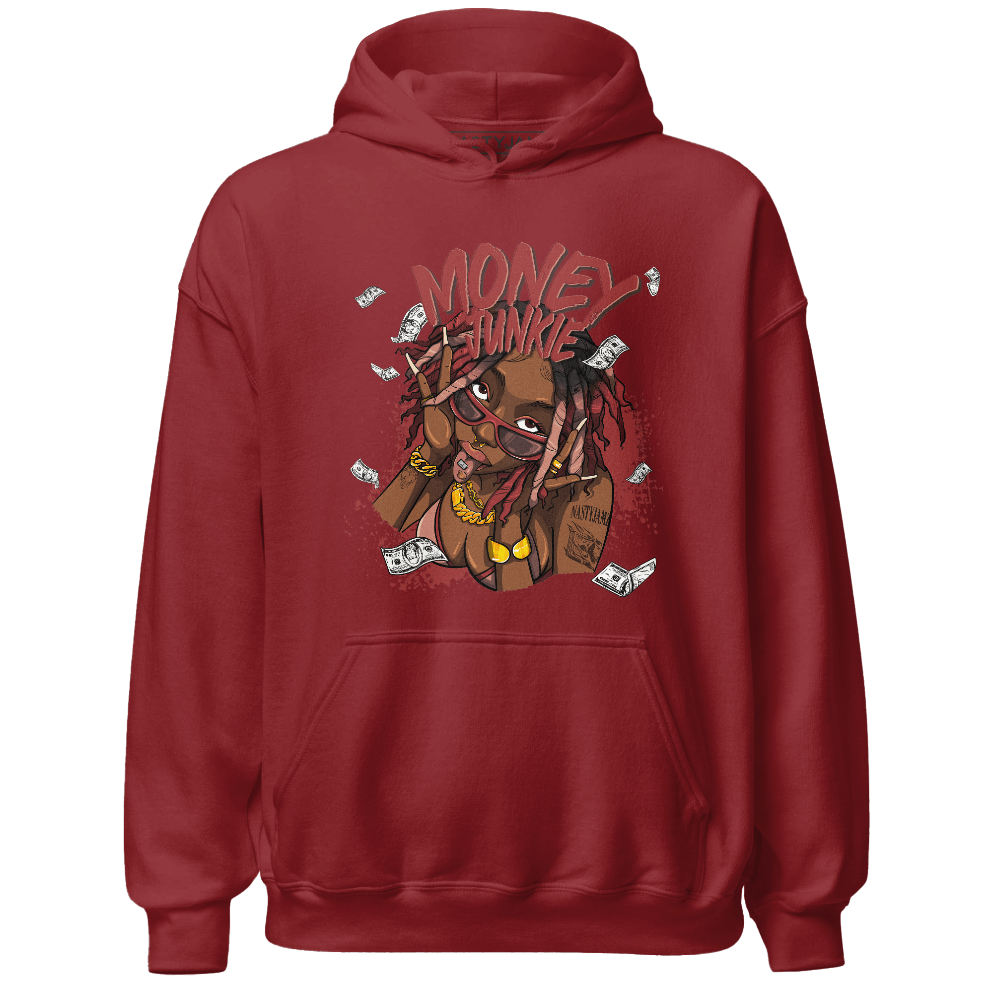 Dune Red 13s Hoodie Match Money Junkie - NastyJamz