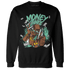 High OG Green Glow 1s Sweatshirt Match Money Junkie - NastyJamz