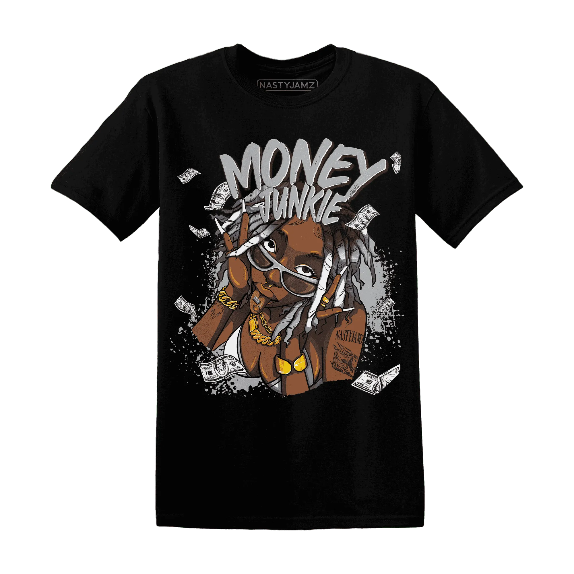 Wolf-Grey-1s-T-Shirt-Match-Money-Junkie