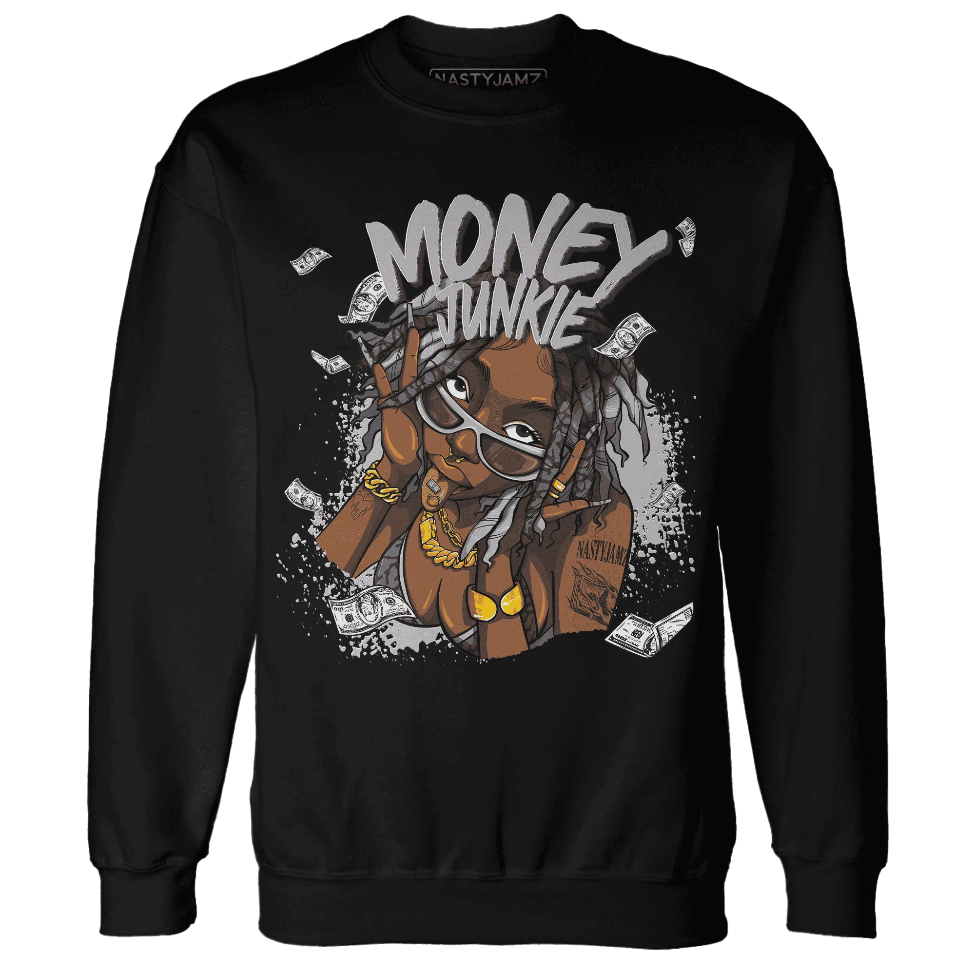 Cement-Grey-3s-Sweatshirt-Match-Money-Junkie