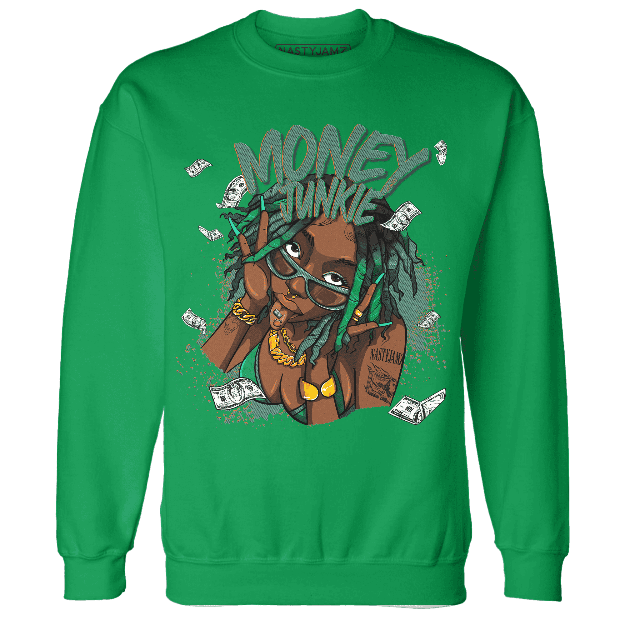 Nina CN Abney 3s Sweatshirt Match Money Junkie - NastyJamz
