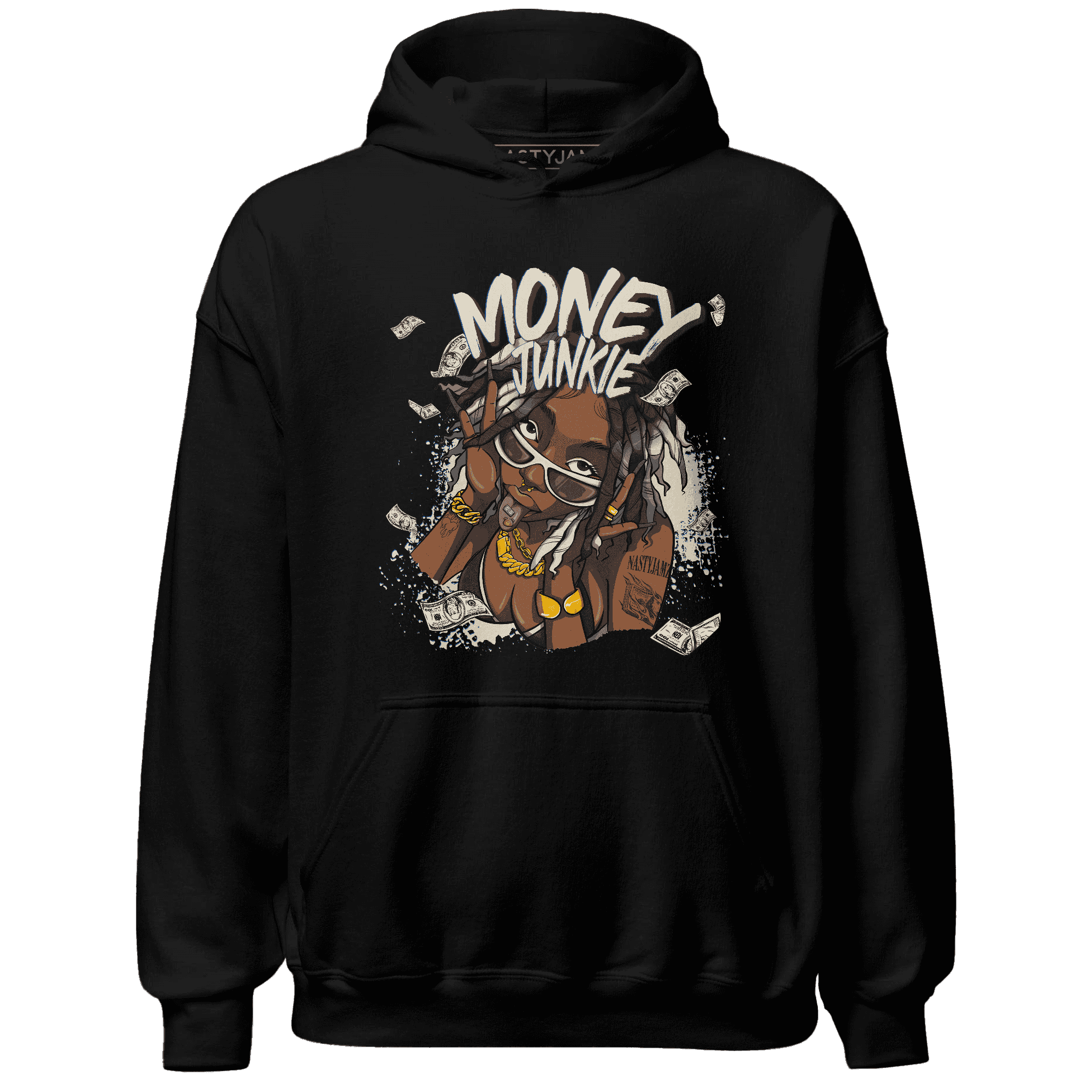 Quaiii 54s Hoodie Match Money Junkie - NastyJamz