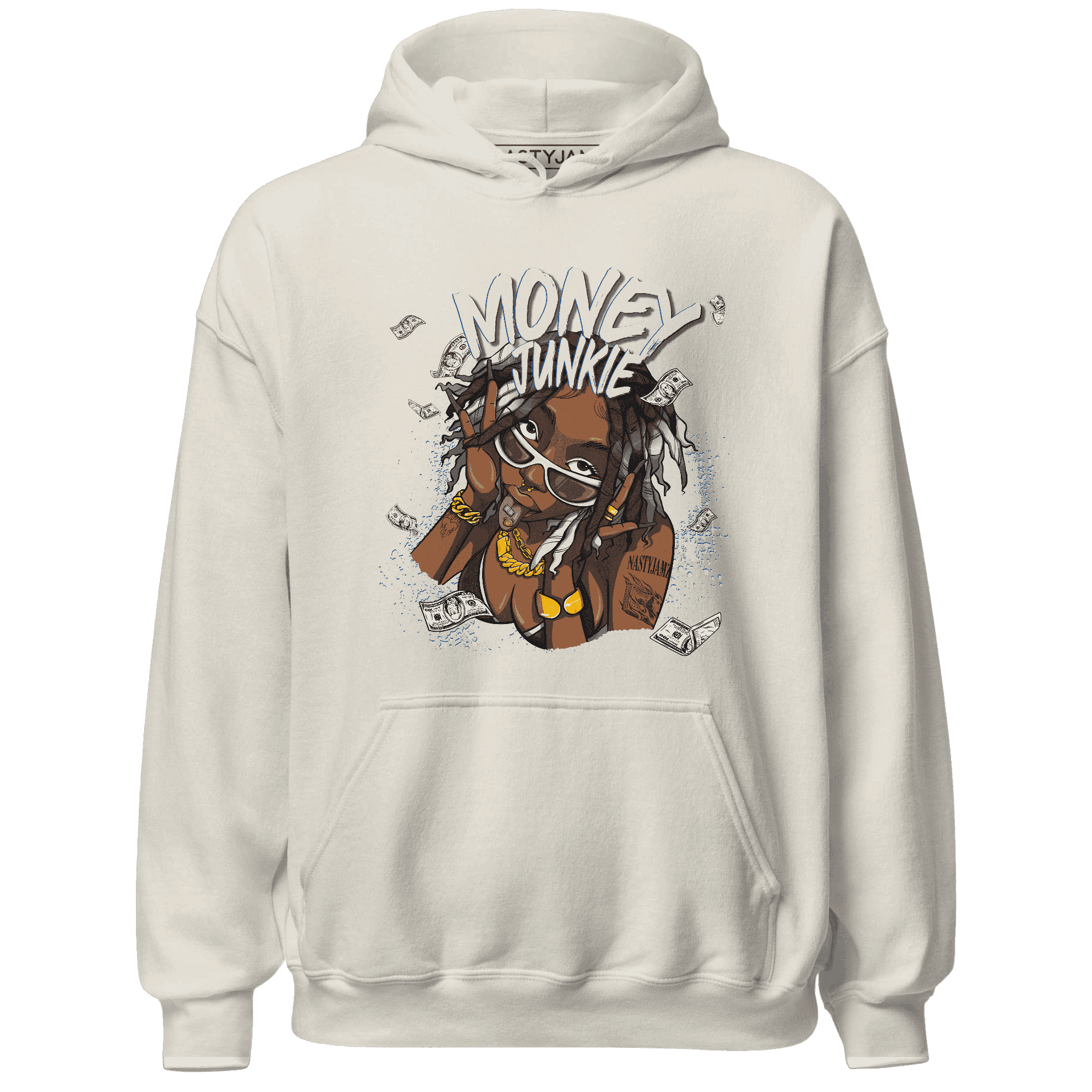 Quaiii 54s Hoodie Match Money Junkie - NastyJamz