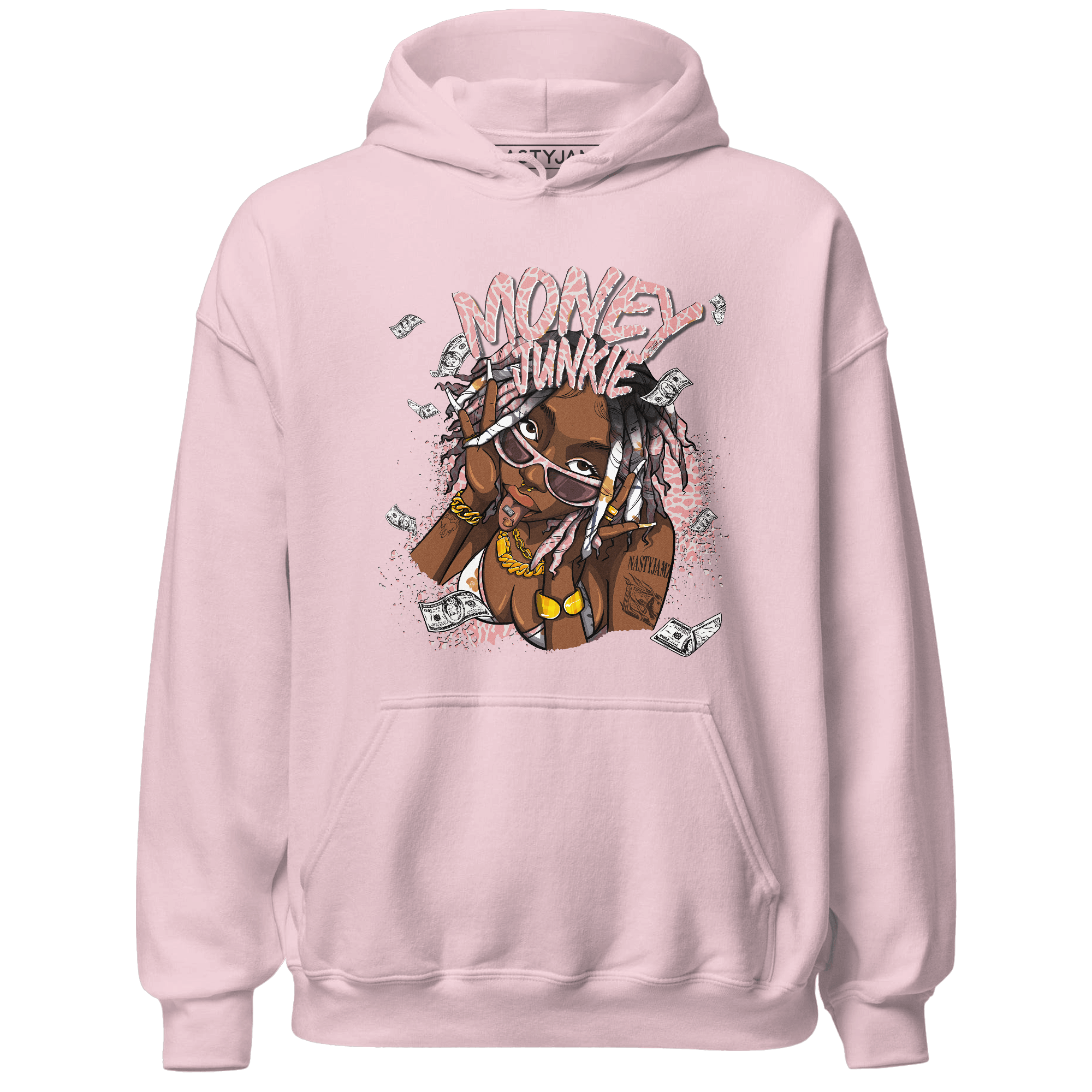 Red Stardust 3s Hoodie Match Money Junkie - NastyJamz