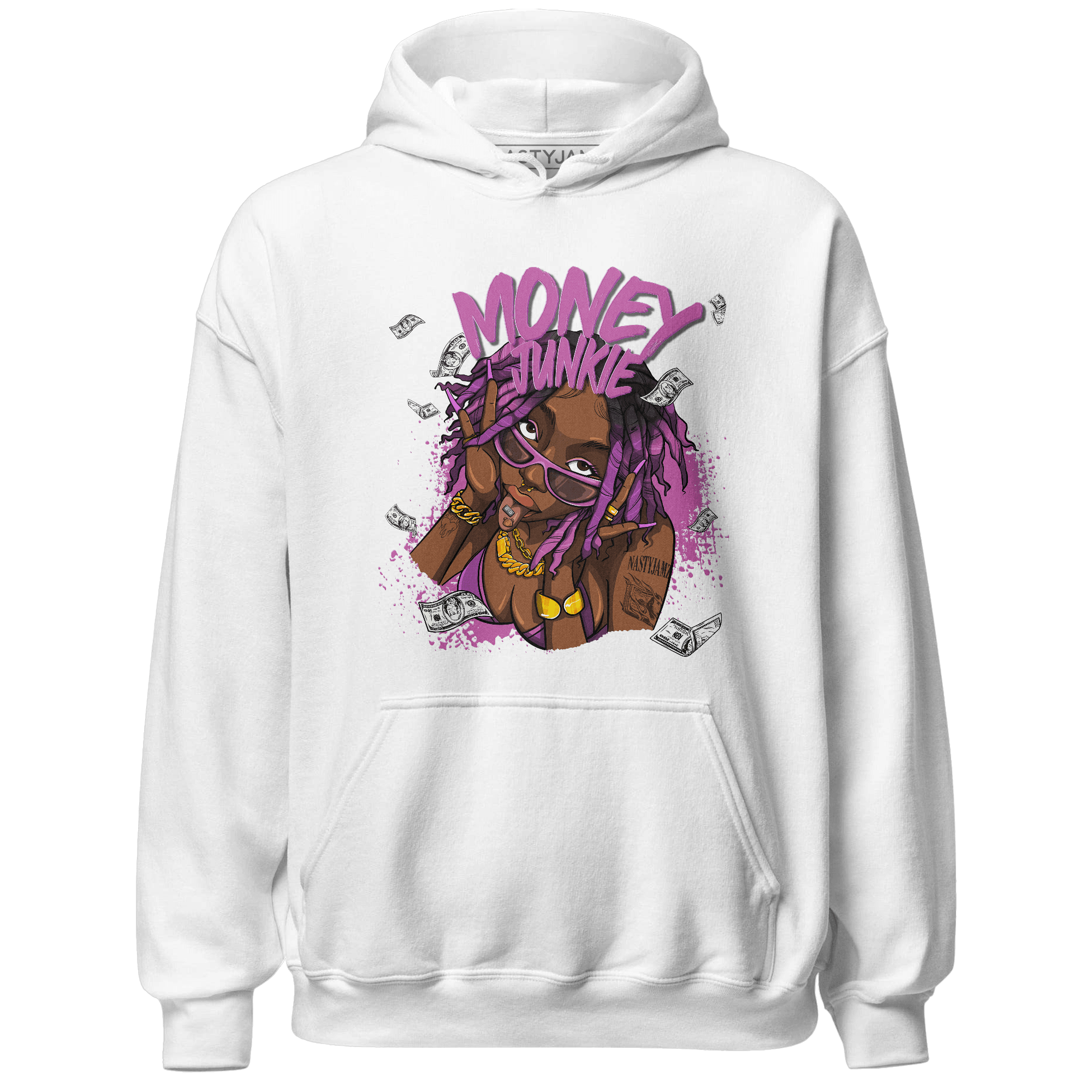GS Hyper Violet 4s Hoodie Match Money Junkie - NastyJamz