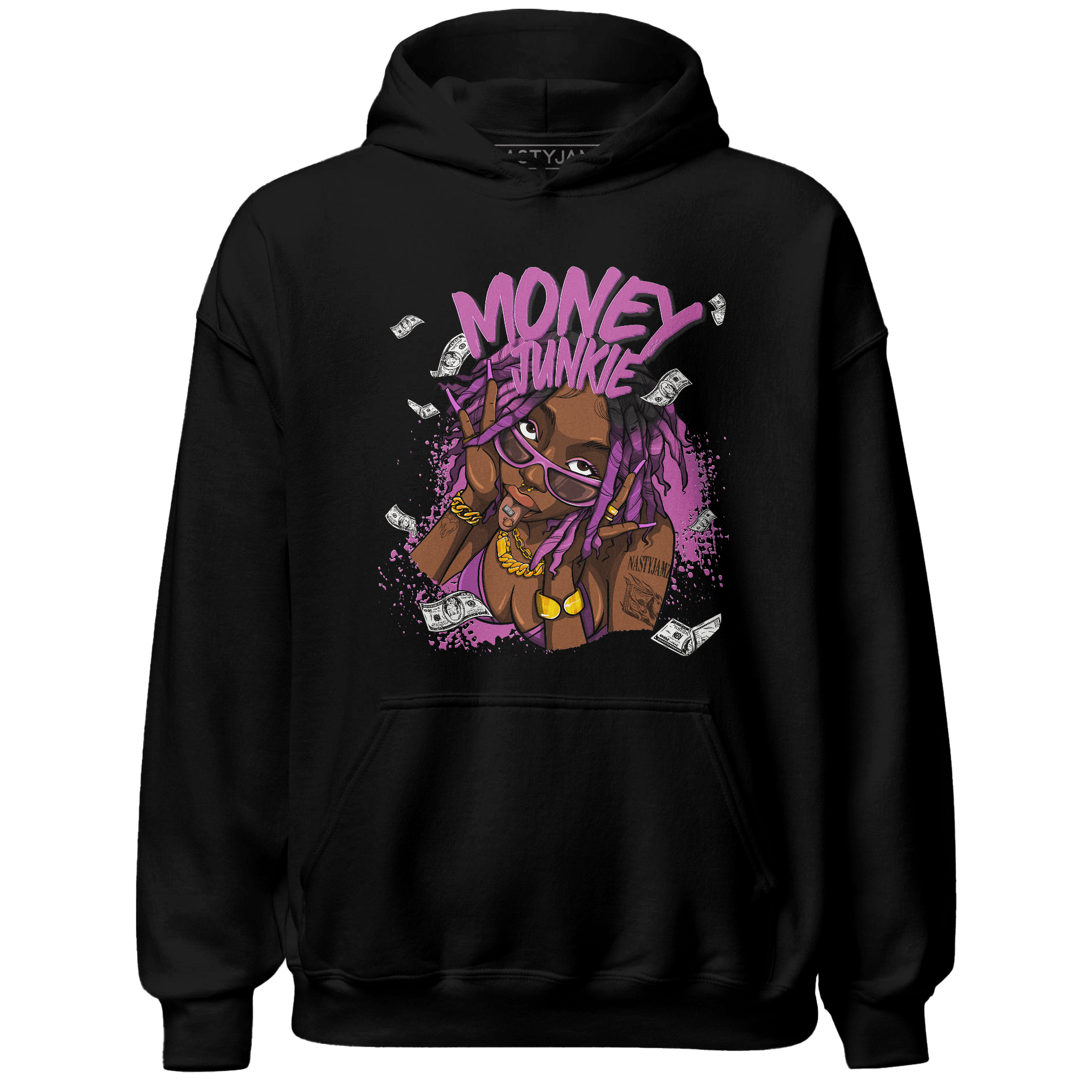 GS Hyper Violet 4s Hoodie Match Money Junkie - NastyJamz