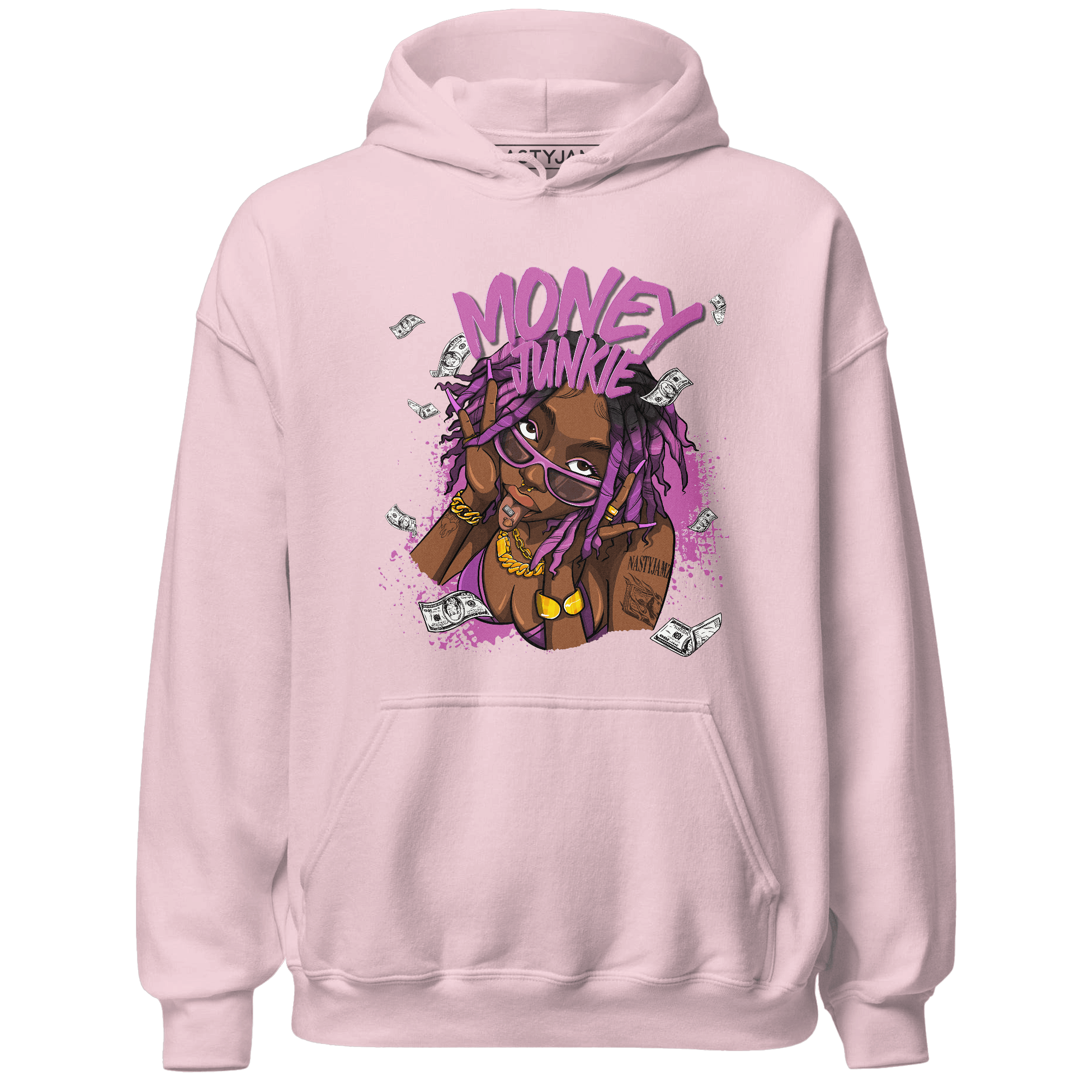 GS Hyper Violet 4s Hoodie Match Money Junkie - NastyJamz