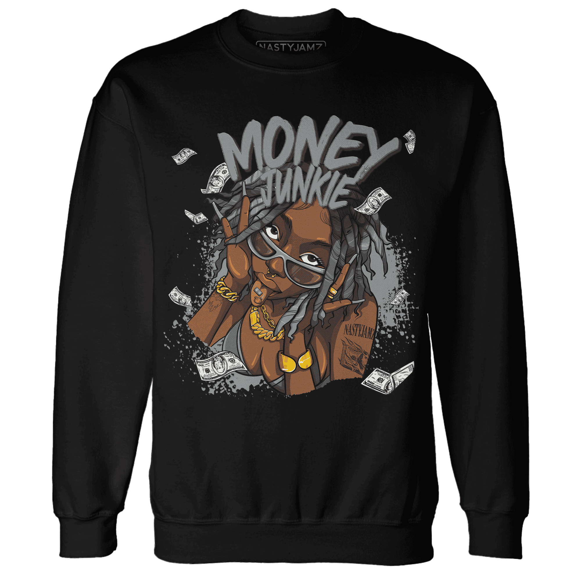 Paris Olympicsss 4s Sweatshirt Match Money Junkie - NastyJamz