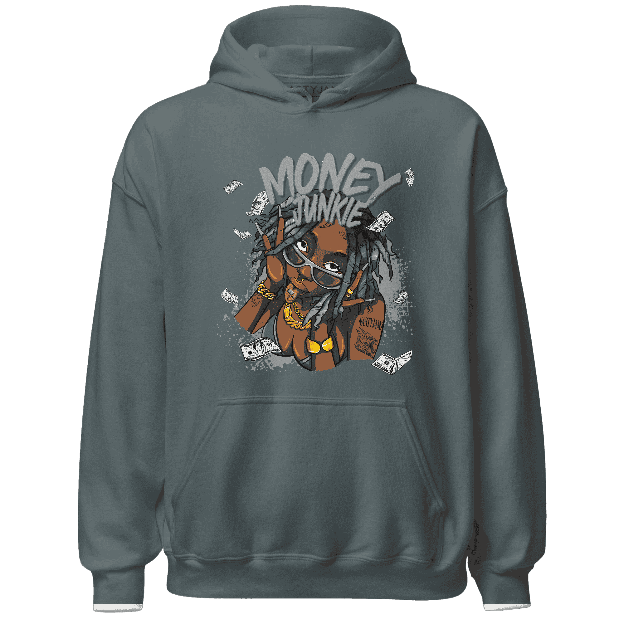 Paris Olympicsss 4s Hoodie Match Money Junkie - NastyJamz
