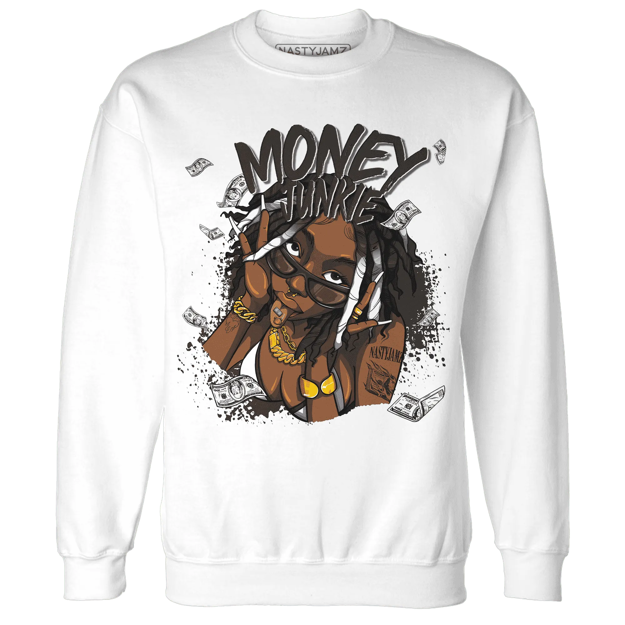 White-Thunder-4s-Sweatshirt-Match-Money-Junkie