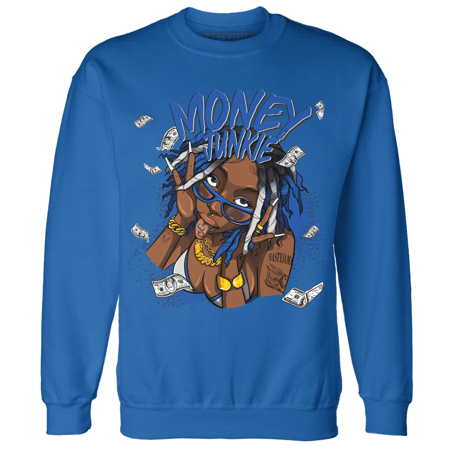 Air Max 1 86 Royal Sweatshirt Match Money Junkie - NastyJamz