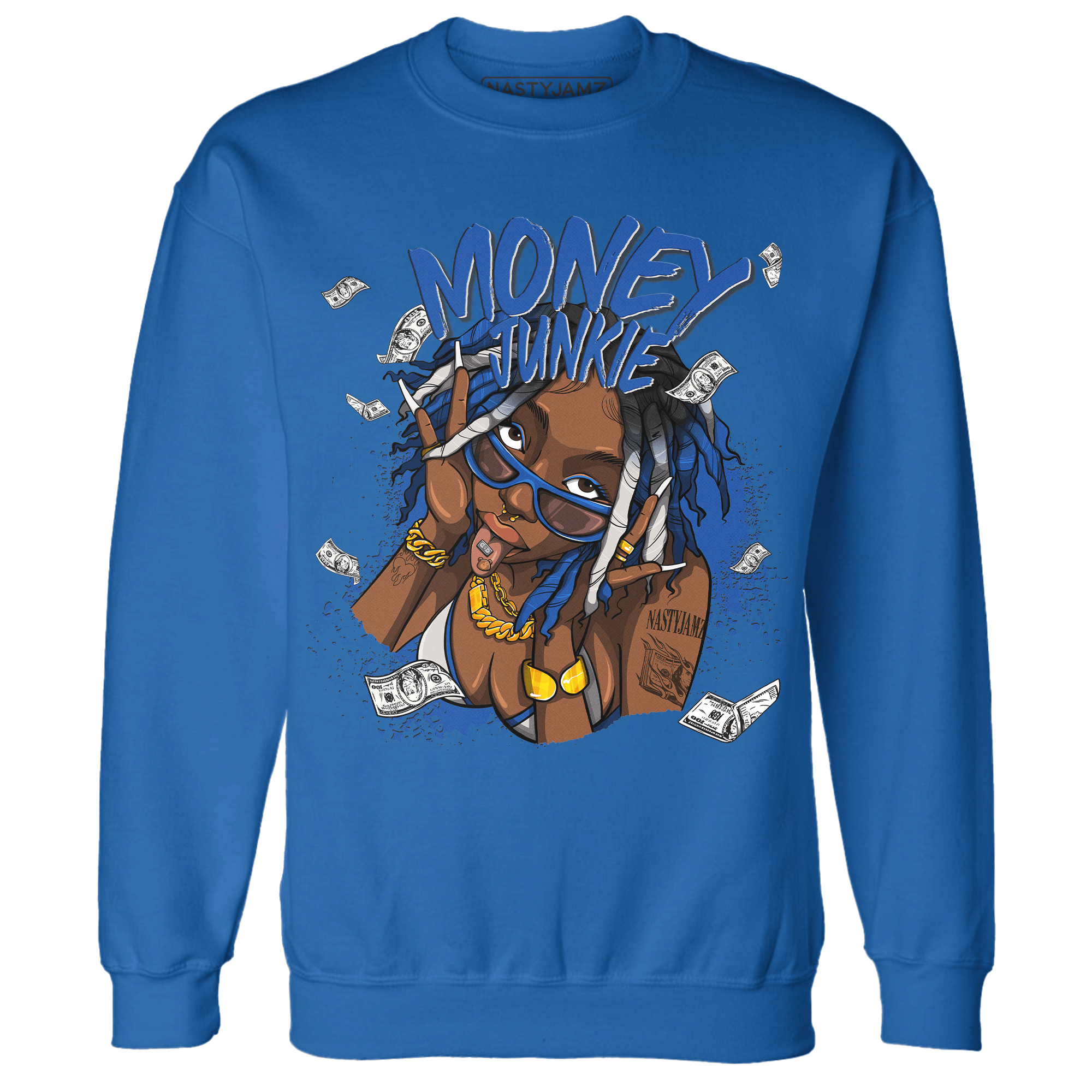 Air Max 1 86 Royal Sweatshirt Match Money Junkie - NastyJamz