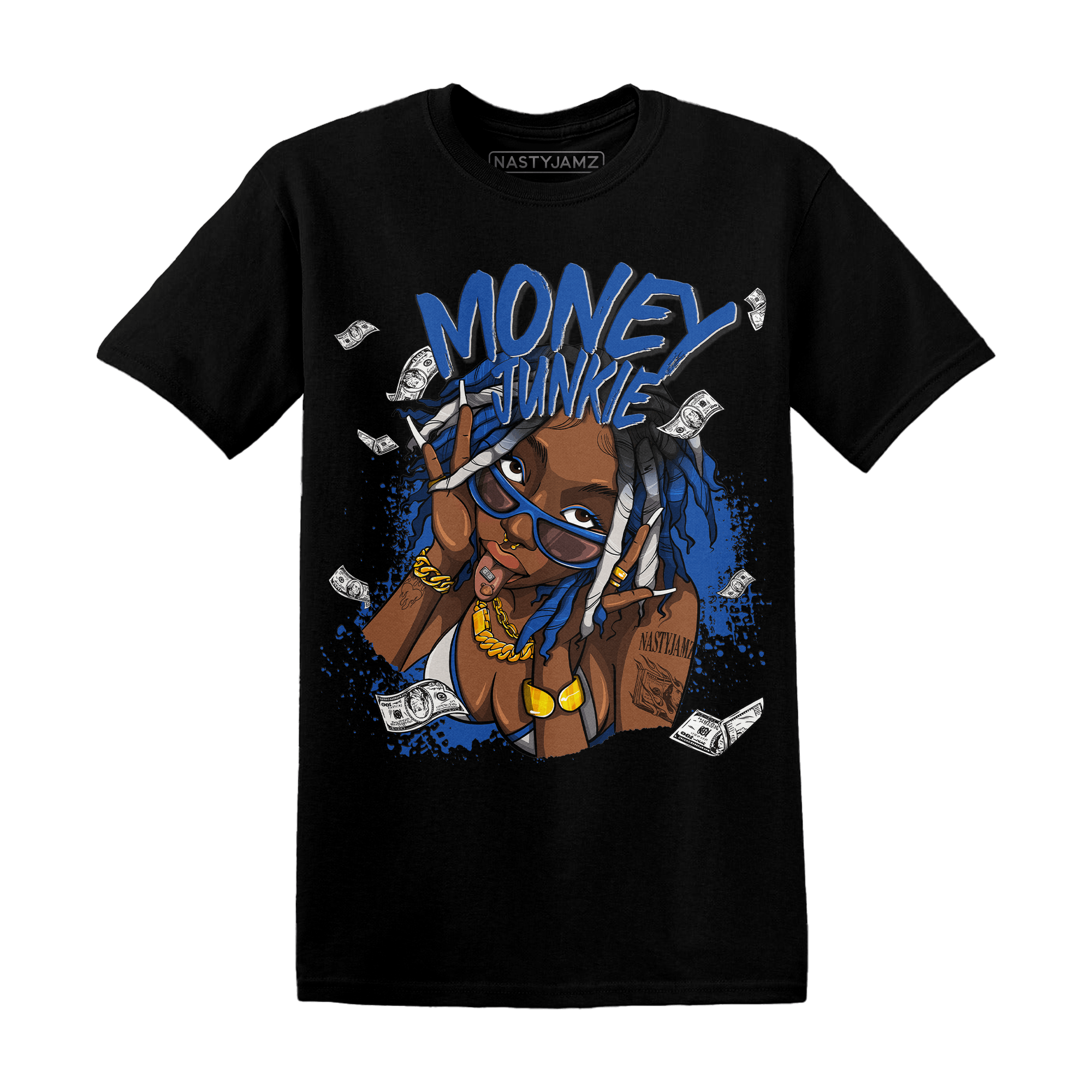 Air Max 1 86 Royal T Shirt Match Money Junkie - NastyJamz