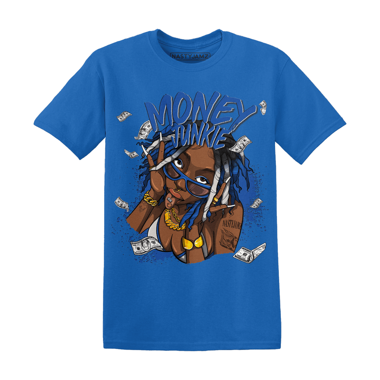 Air Max 1 86 Royal T Shirt Match Money Junkie - NastyJamz