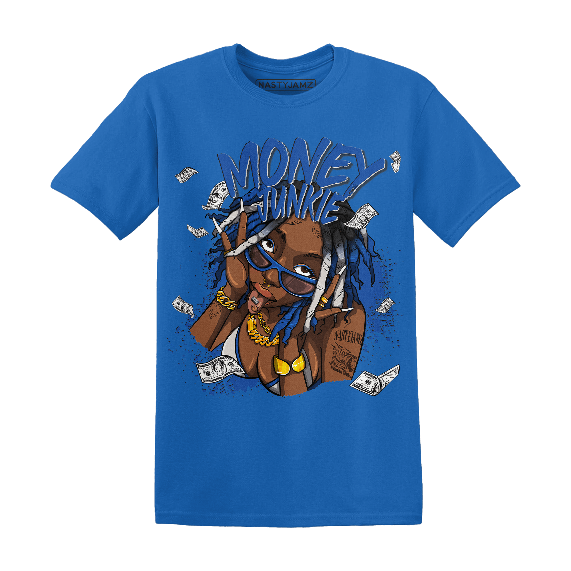 Air Max 1 86 Royal T Shirt Match Money Junkie - NastyJamz