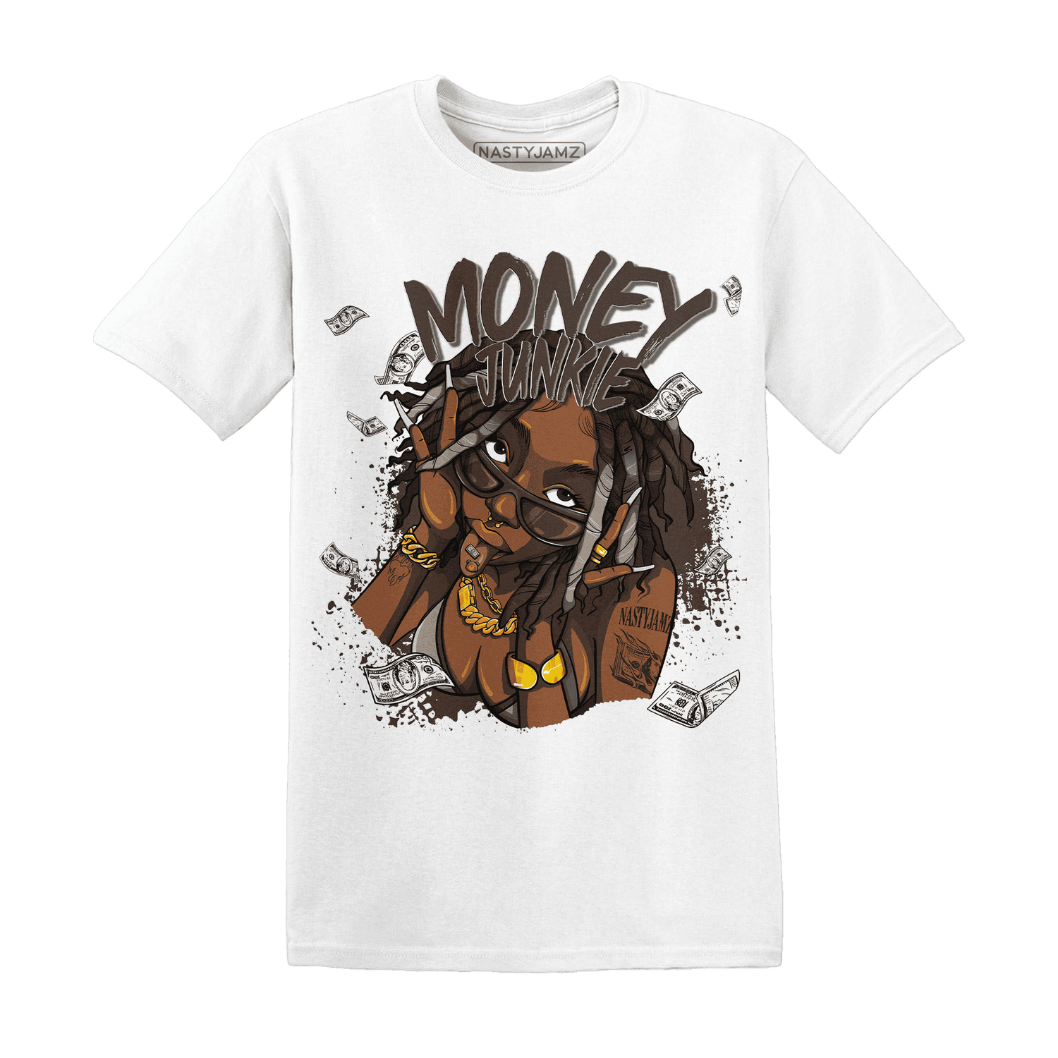 Dunk Low Baroque Brown T Shirt Match Money Junkie - NastyJamz