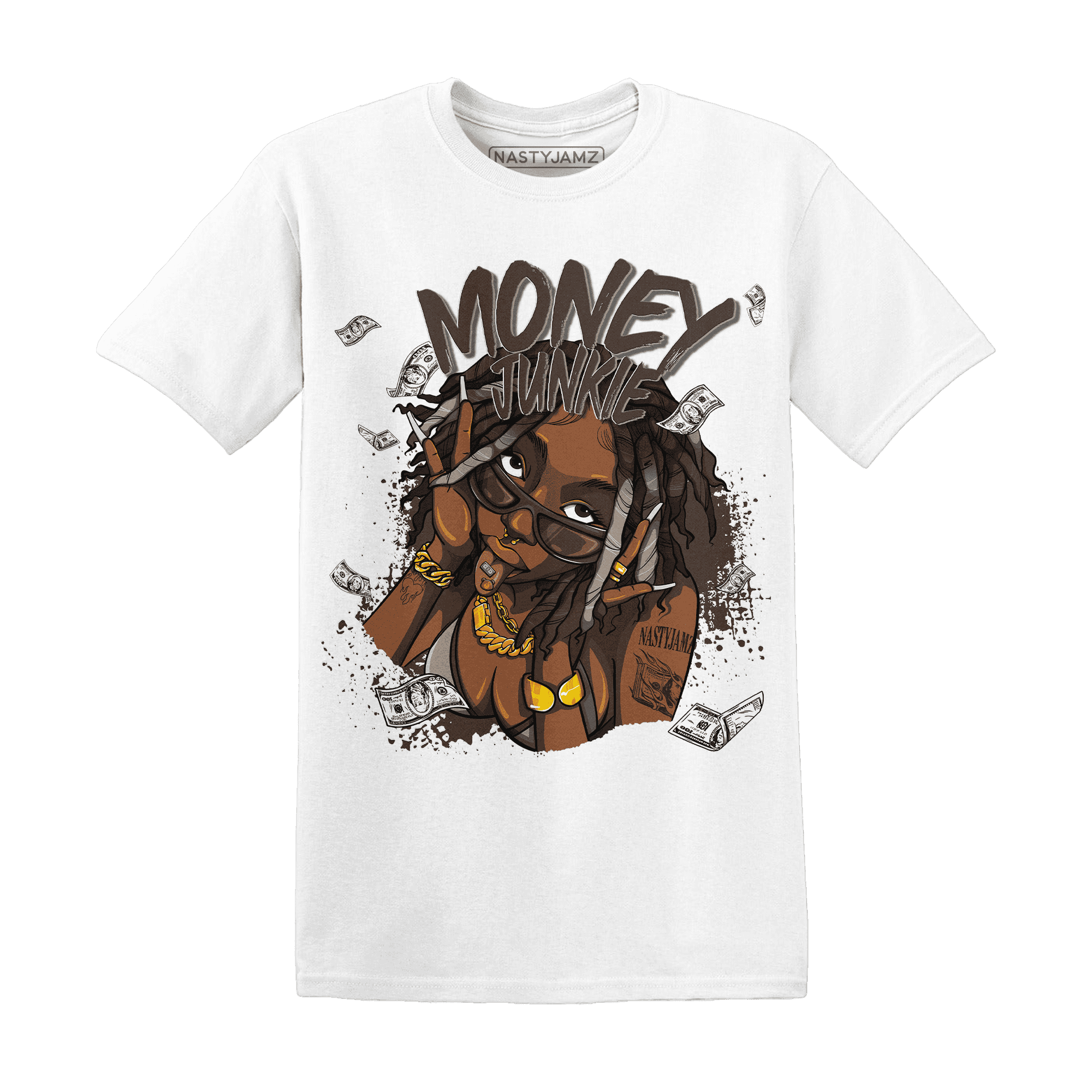 Dunk Low Baroque Brown T Shirt Match Money Junkie - NastyJamz