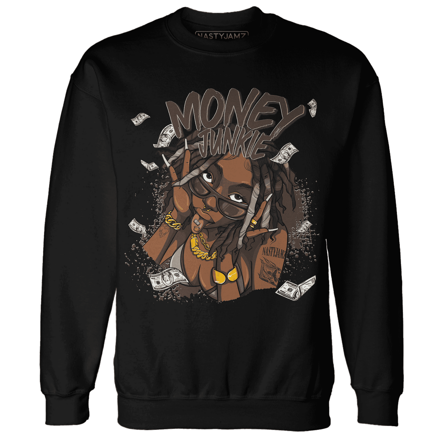 Dunk Low Baroque Brown Sweatshirt Match Money Junkie - NastyJamz