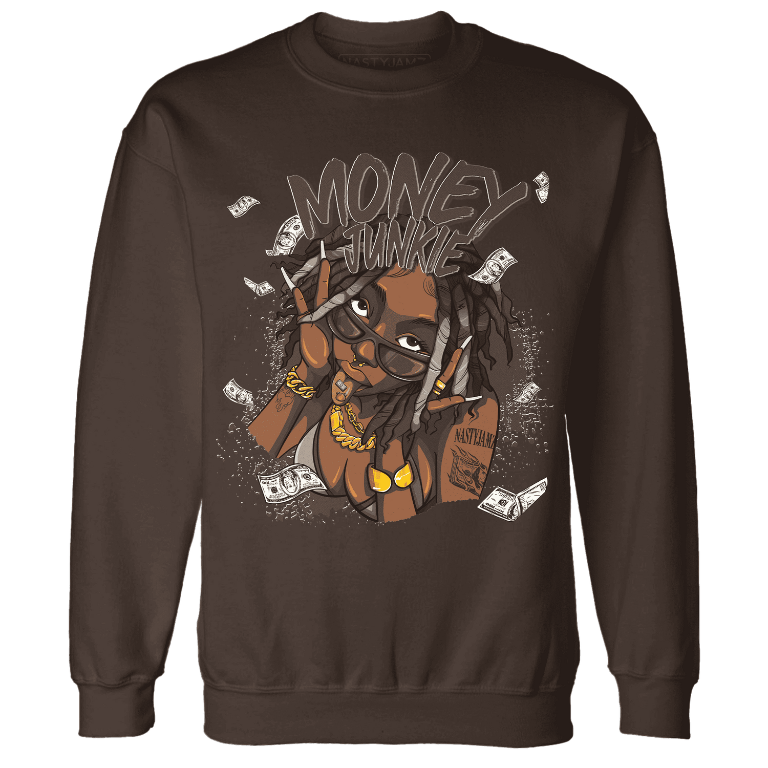 Dunk Low Baroque Brown Sweatshirt Match Money Junkie - NastyJamz