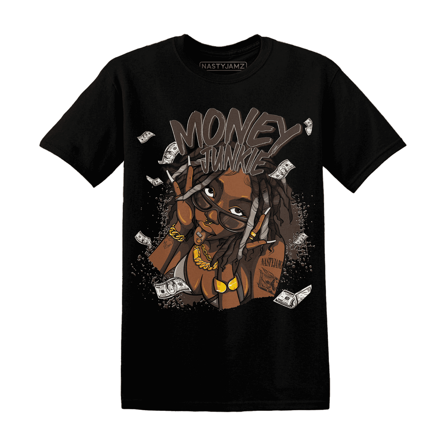 Dunk Low Baroque Brown T Shirt Match Money Junkie - NastyJamz