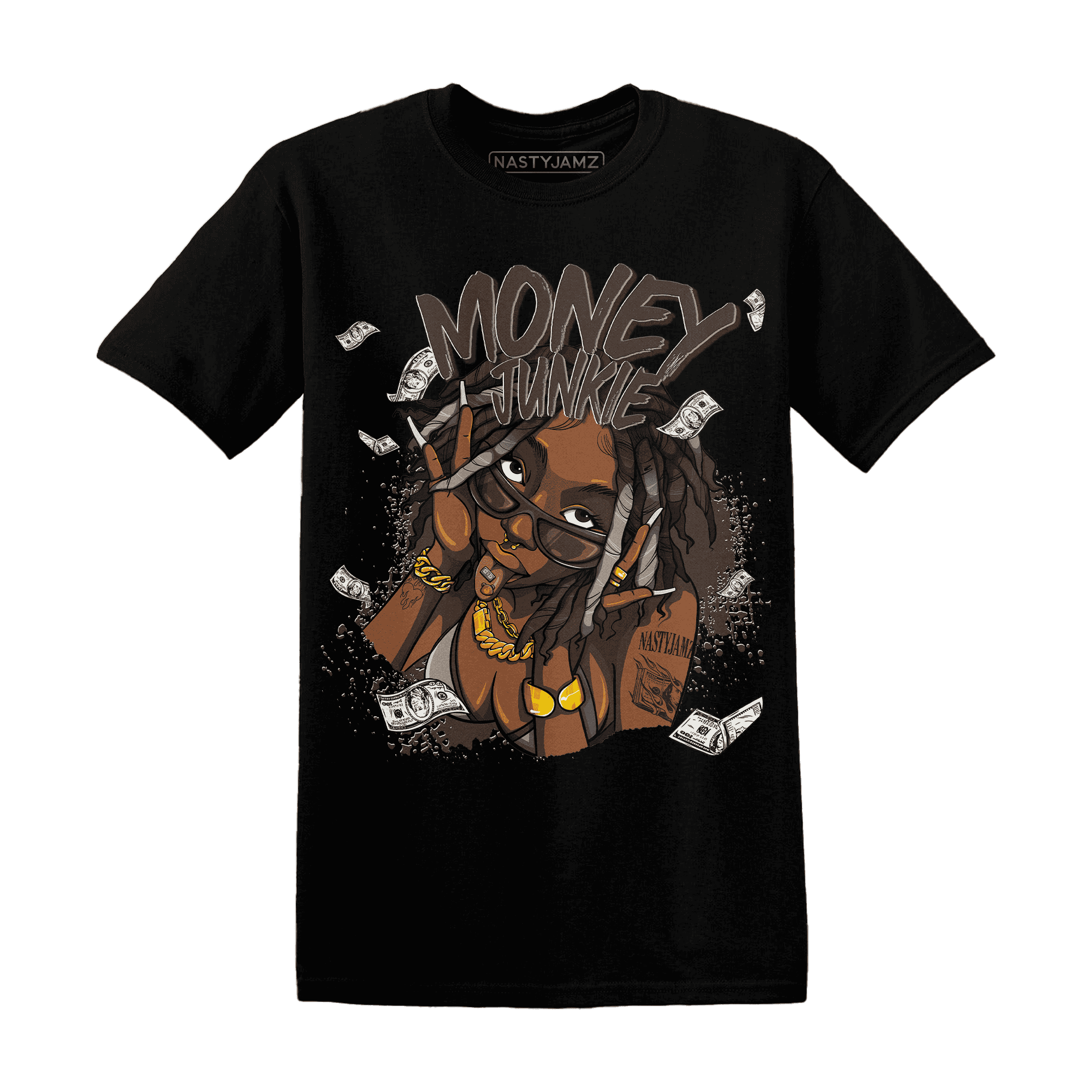 Dunk Low Baroque Brown T Shirt Match Money Junkie - NastyJamz