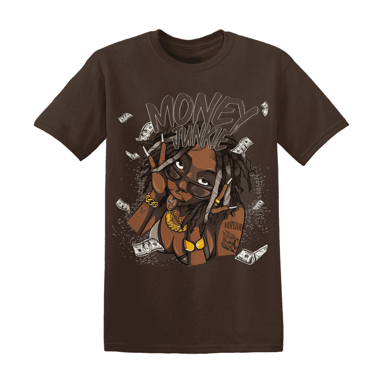 Dunk Low Baroque Brown T Shirt Match Money Junkie - NastyJamz