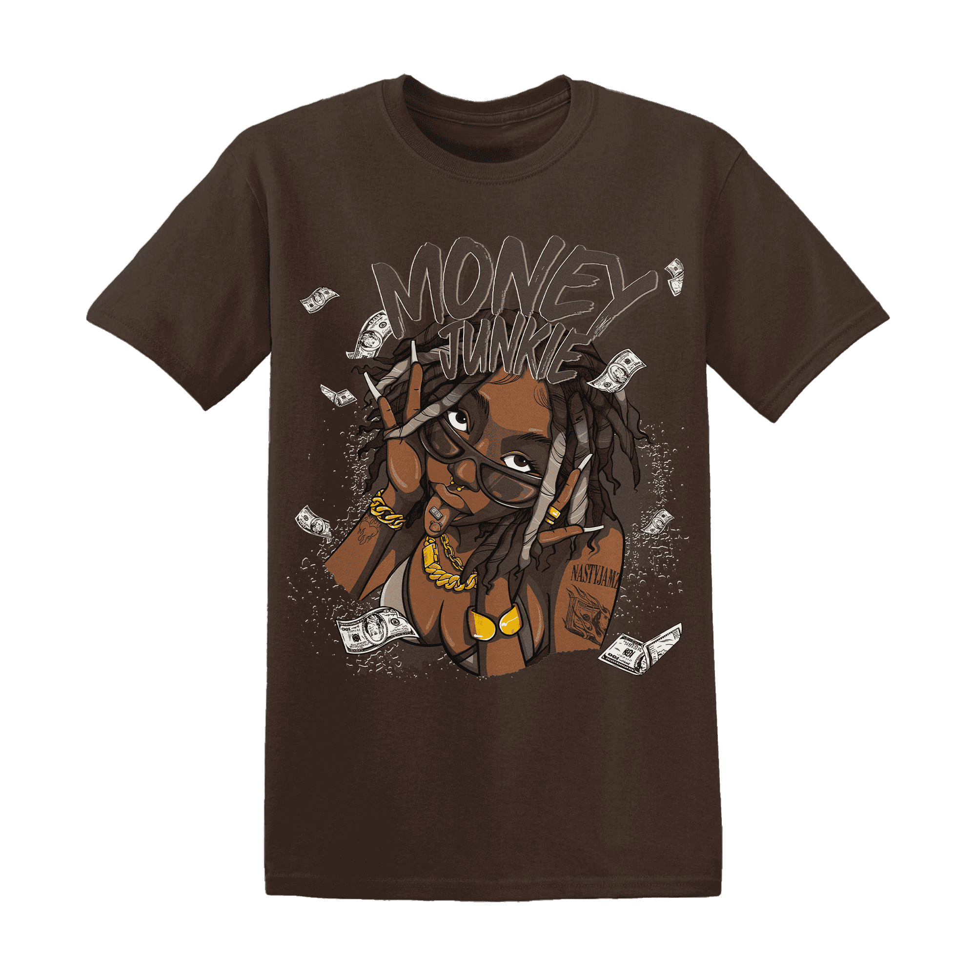 Dunk Low Baroque Brown T Shirt Match Money Junkie - NastyJamz