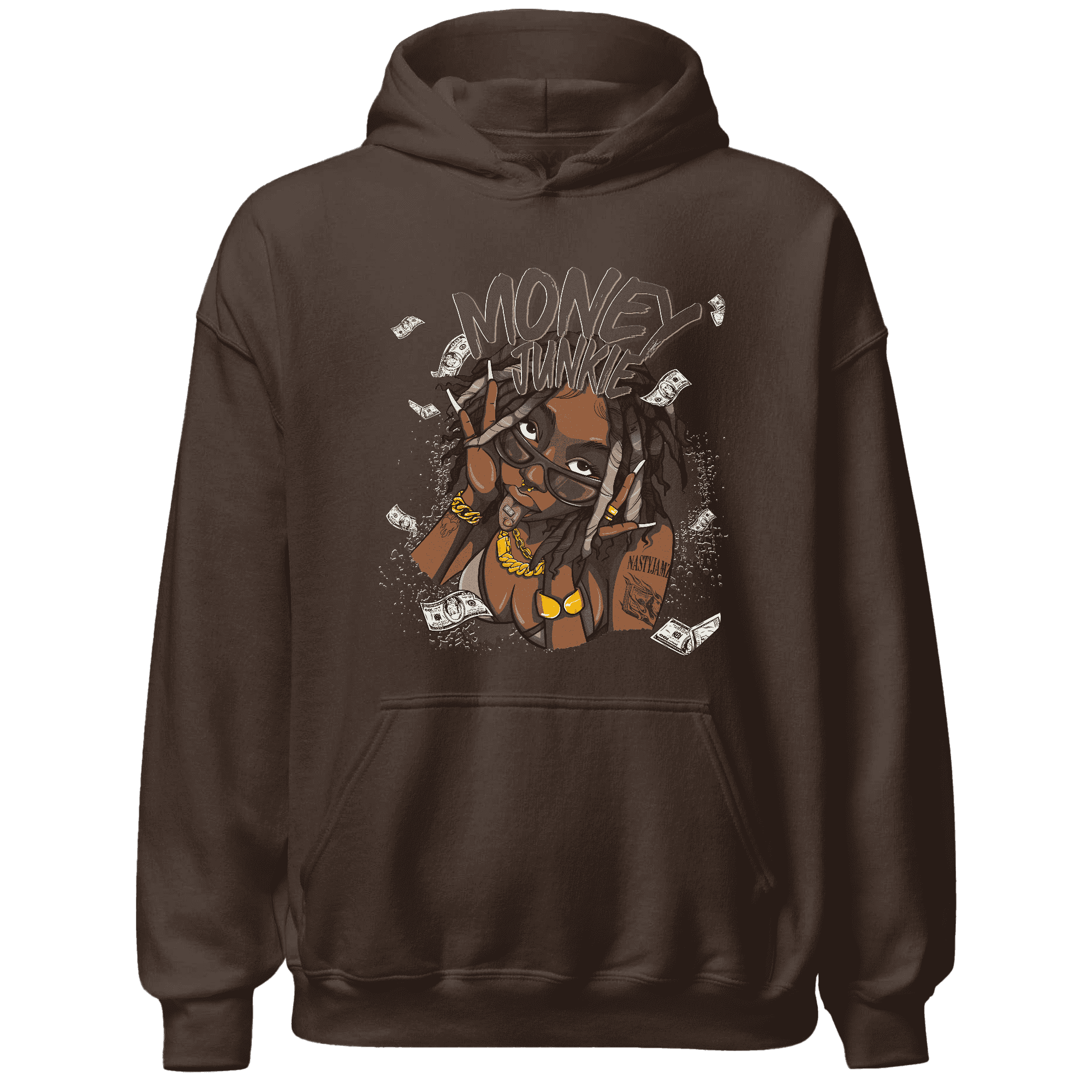 Dunk Low Baroque Brown Hoodie Match Money Junkie - NastyJamz