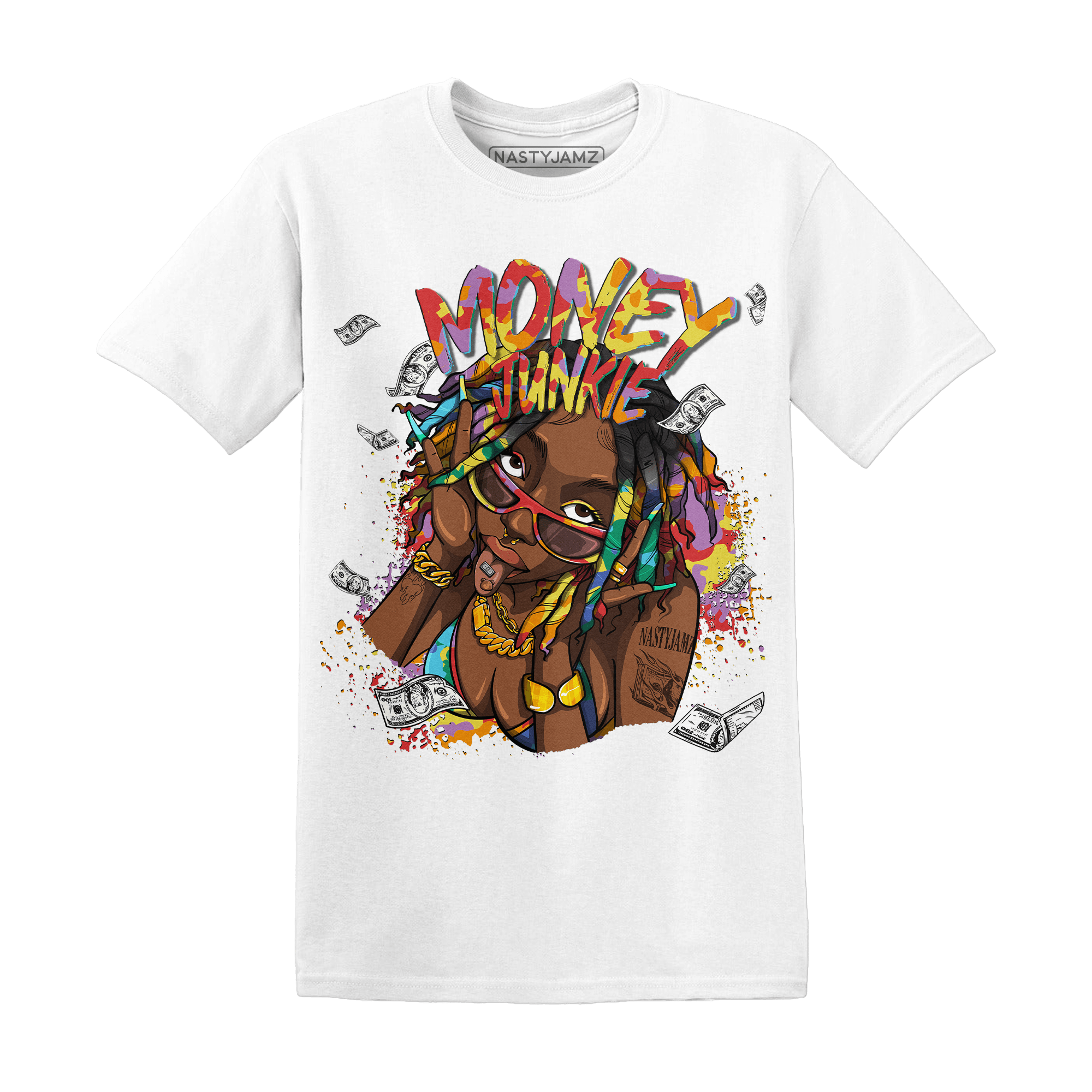 Mid GS Six Championships 1s T Shirt Match Money Junkie - NastyJamz