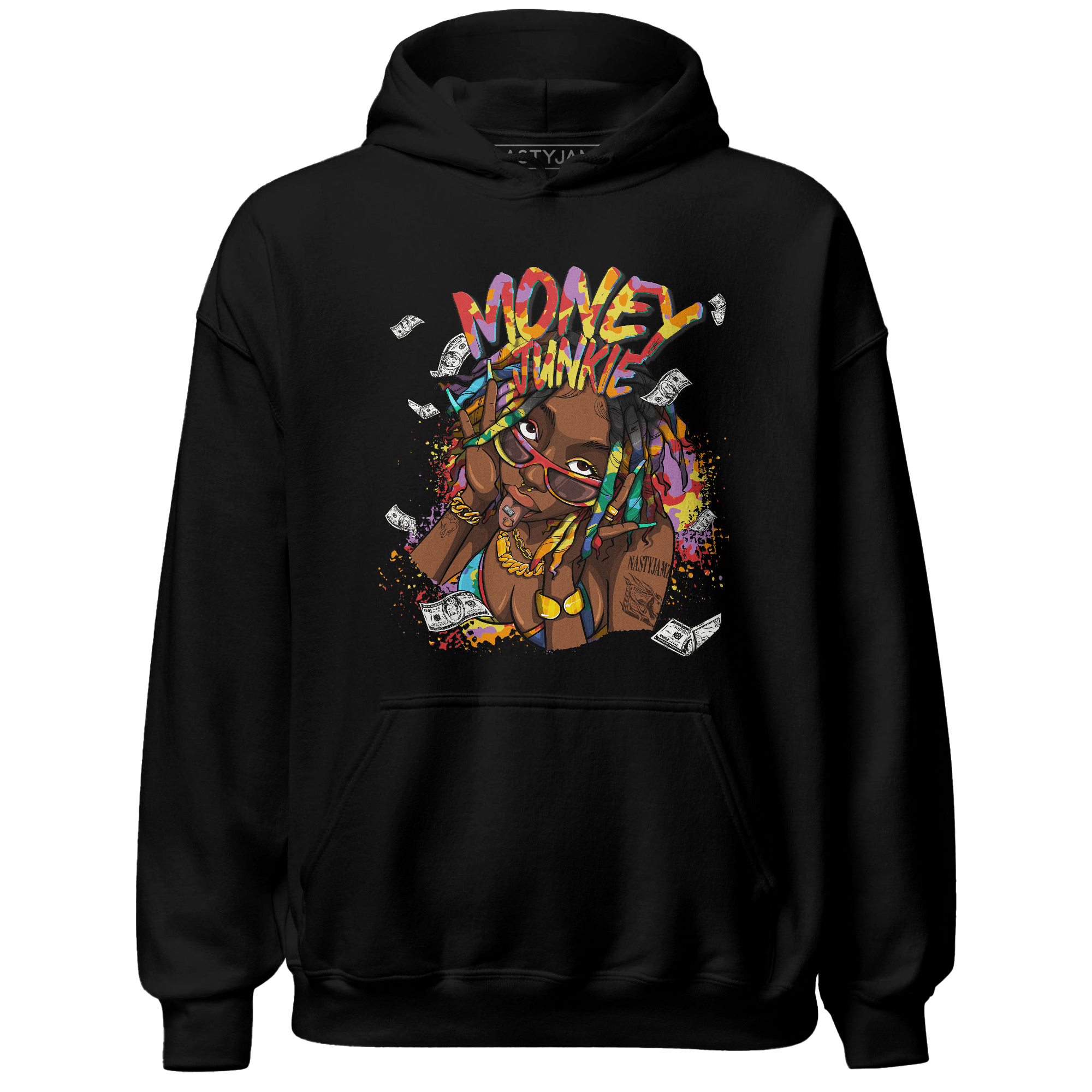 Mid GS Six Championships 1s Hoodie Match Money Junkie - NastyJamz