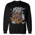 Retro High OG Black White 1s Sweatshirt Match Money Junkie - NastyJamz