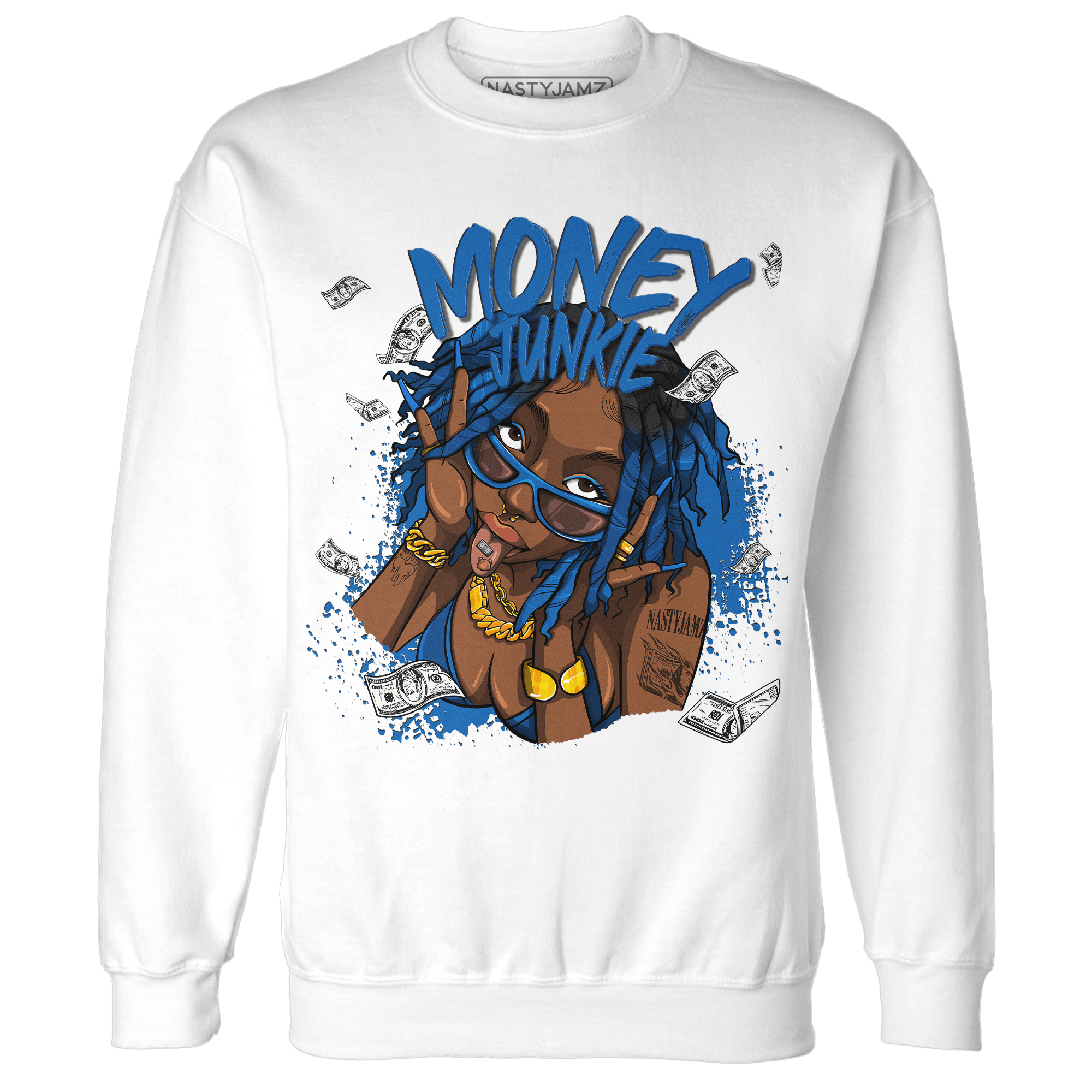 Royal Reimagined 1s Sweatshirt Match Money Junkie - NastyJamz
