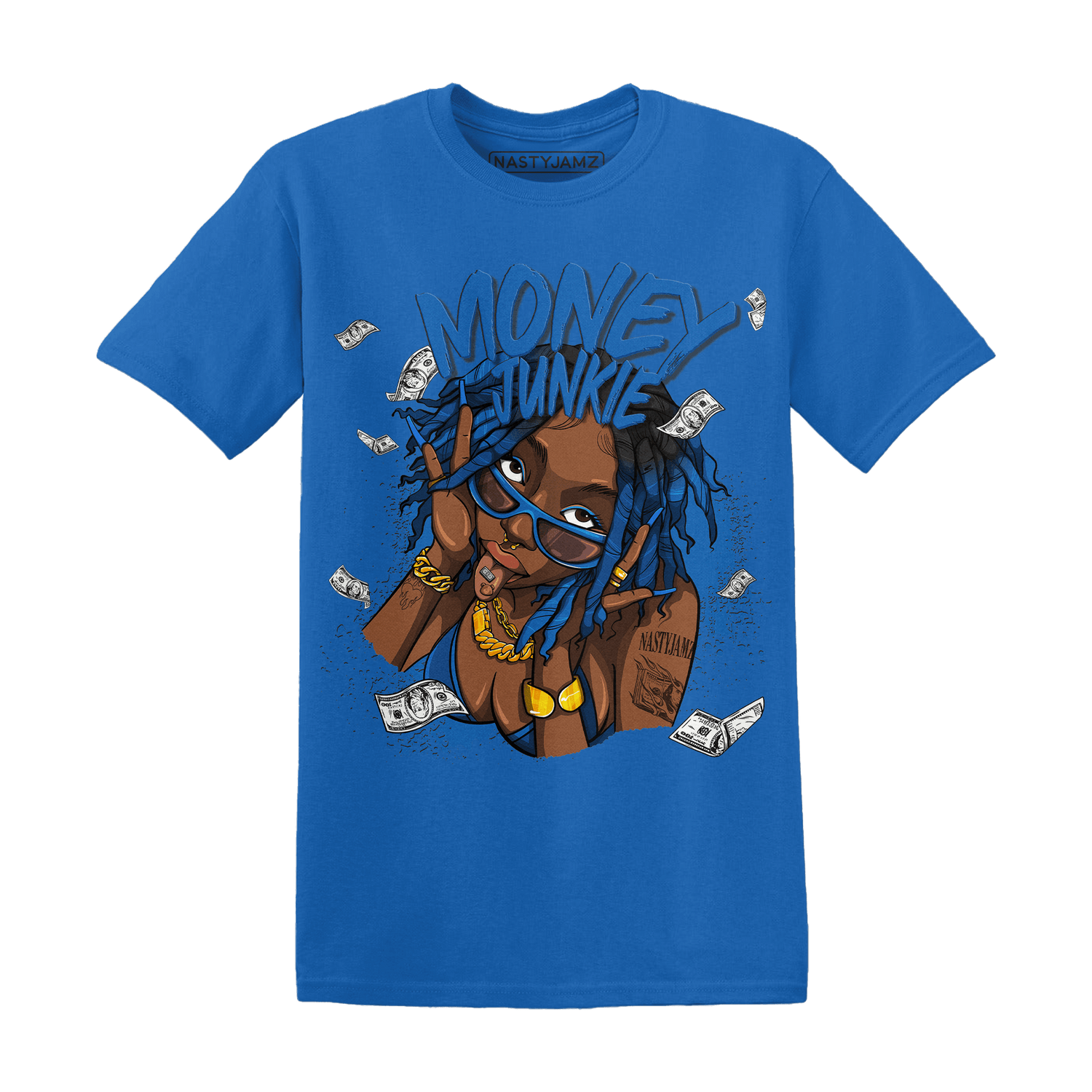 Royal Reimagined 1s T Shirt Match Money Junkie - NastyJamz