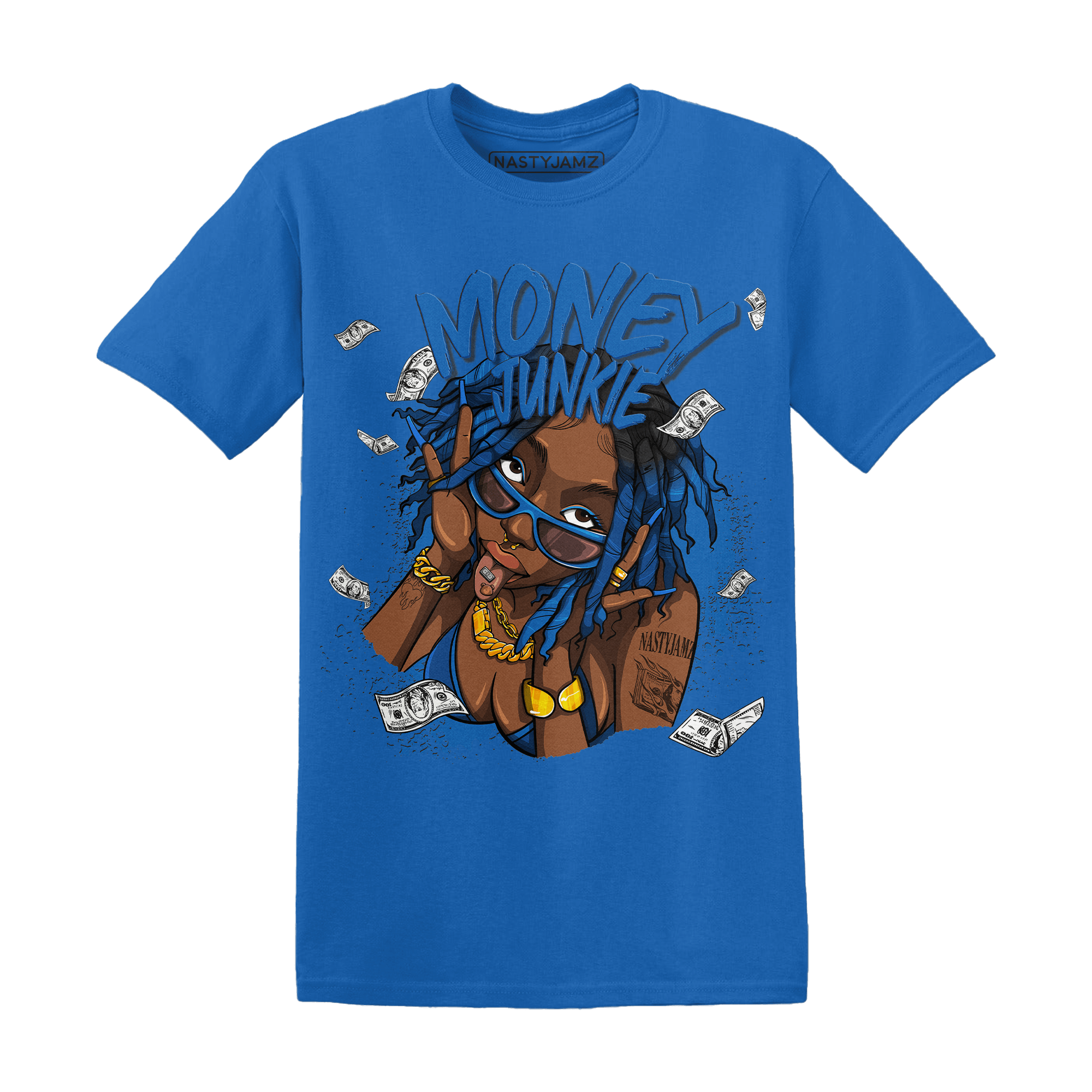 Royal Reimagined 1s T Shirt Match Money Junkie - NastyJamz