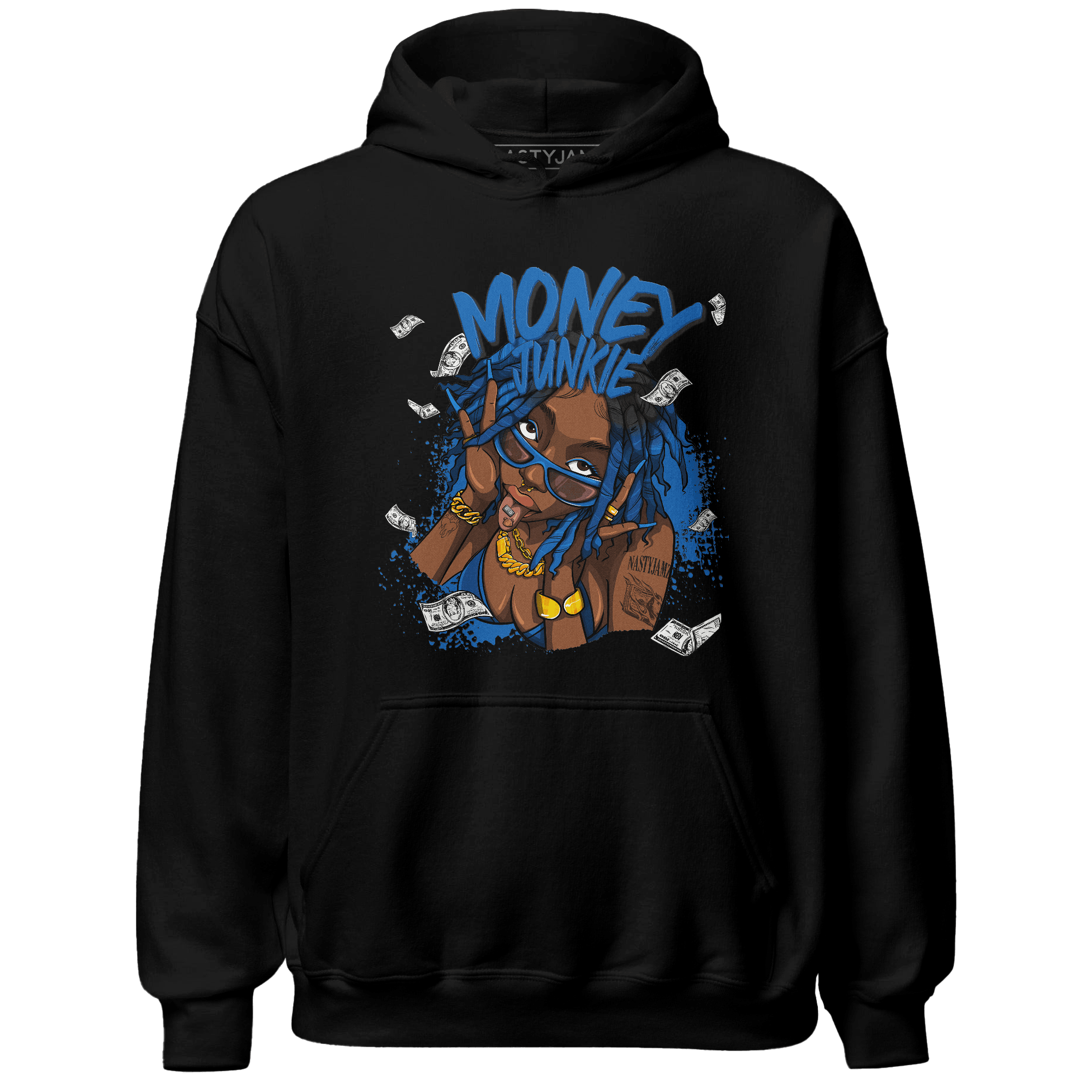 Royal Reimagined 1s Hoodie Match Money Junkie - NastyJamz