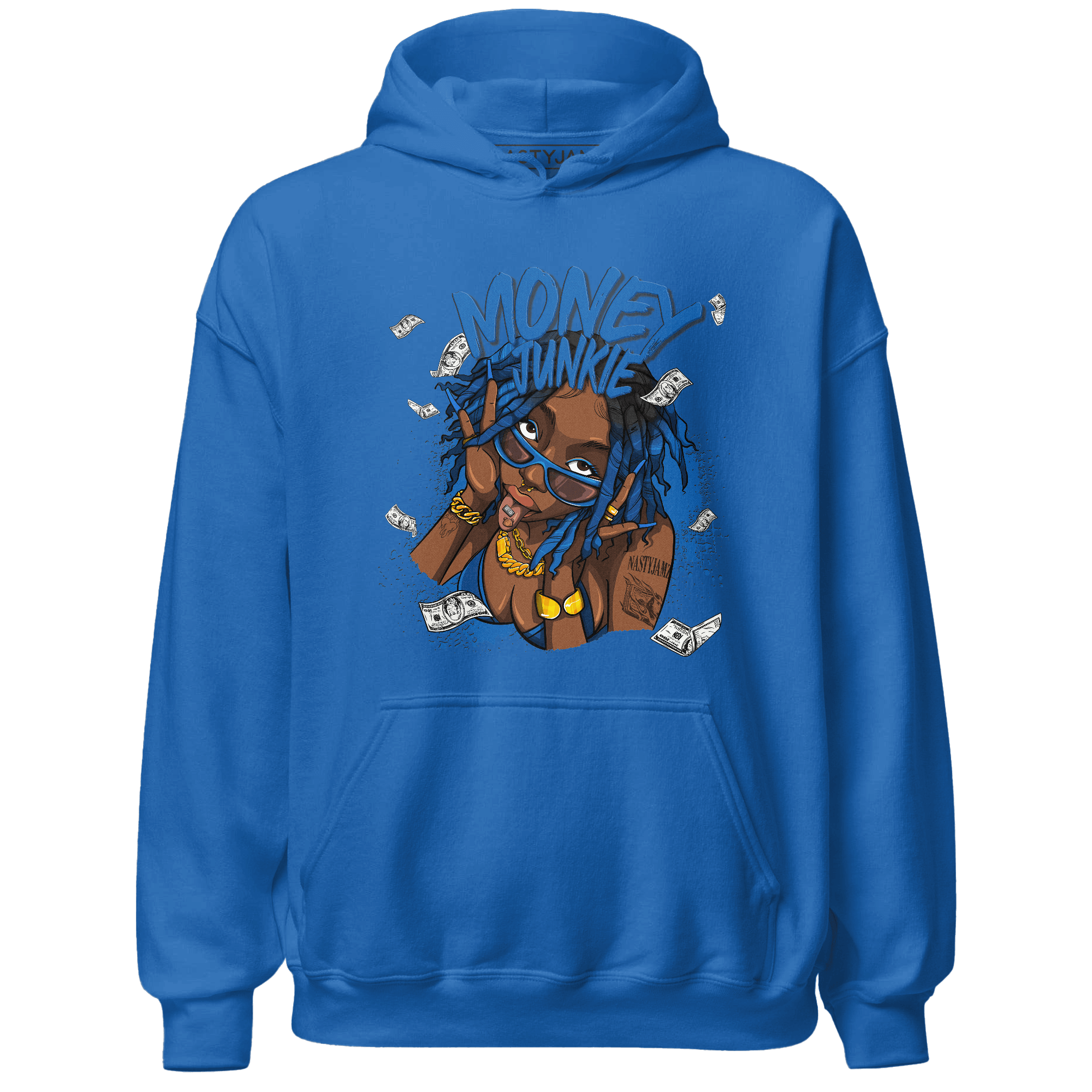 Royal Reimagined 1s Hoodie Match Money Junkie - NastyJamz
